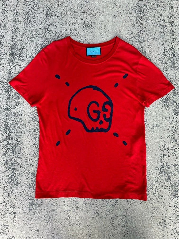 Gucci Double G skull print short sleeves -DMC