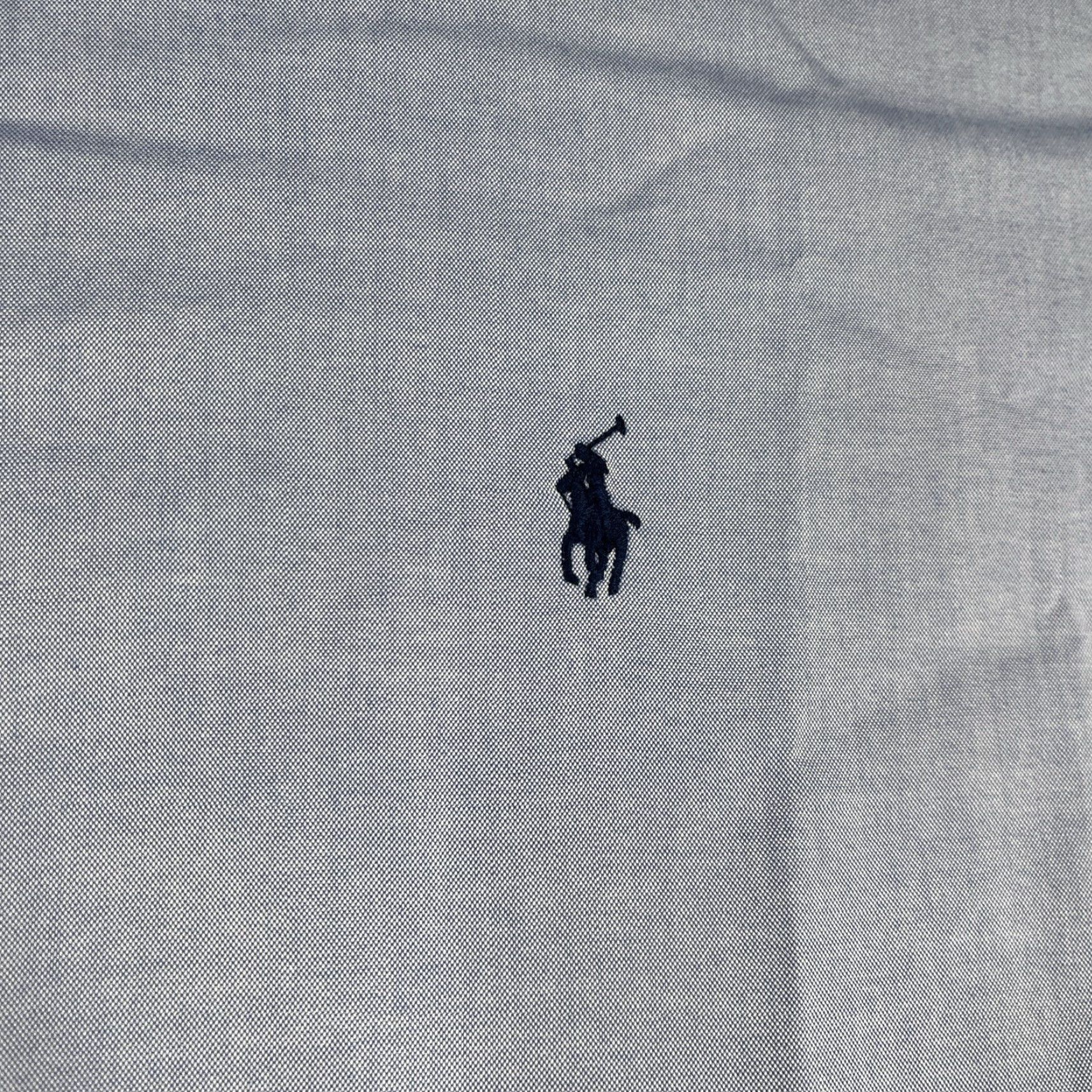 Ralph Lauren Ralph Lauren Shirt Dress Shirt Button-Down Long Sleeve Mens 18 Light Blue Navy Pony Casual Button Up Regular Cotton Wool? (Oops) Size US XXL / EU 58 / 5 - 3 Thumbnail