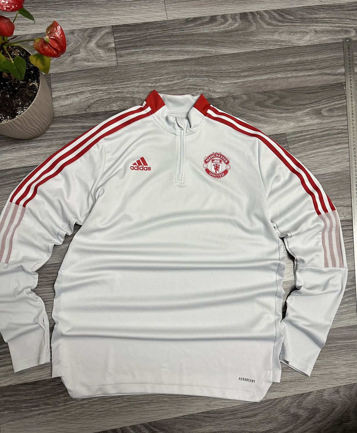 Adidas Adidas Manchester United 2020-2021 Training Top 1/4 zip hype Size US L / EU 52-54 / 3 - 1 Thumbnail