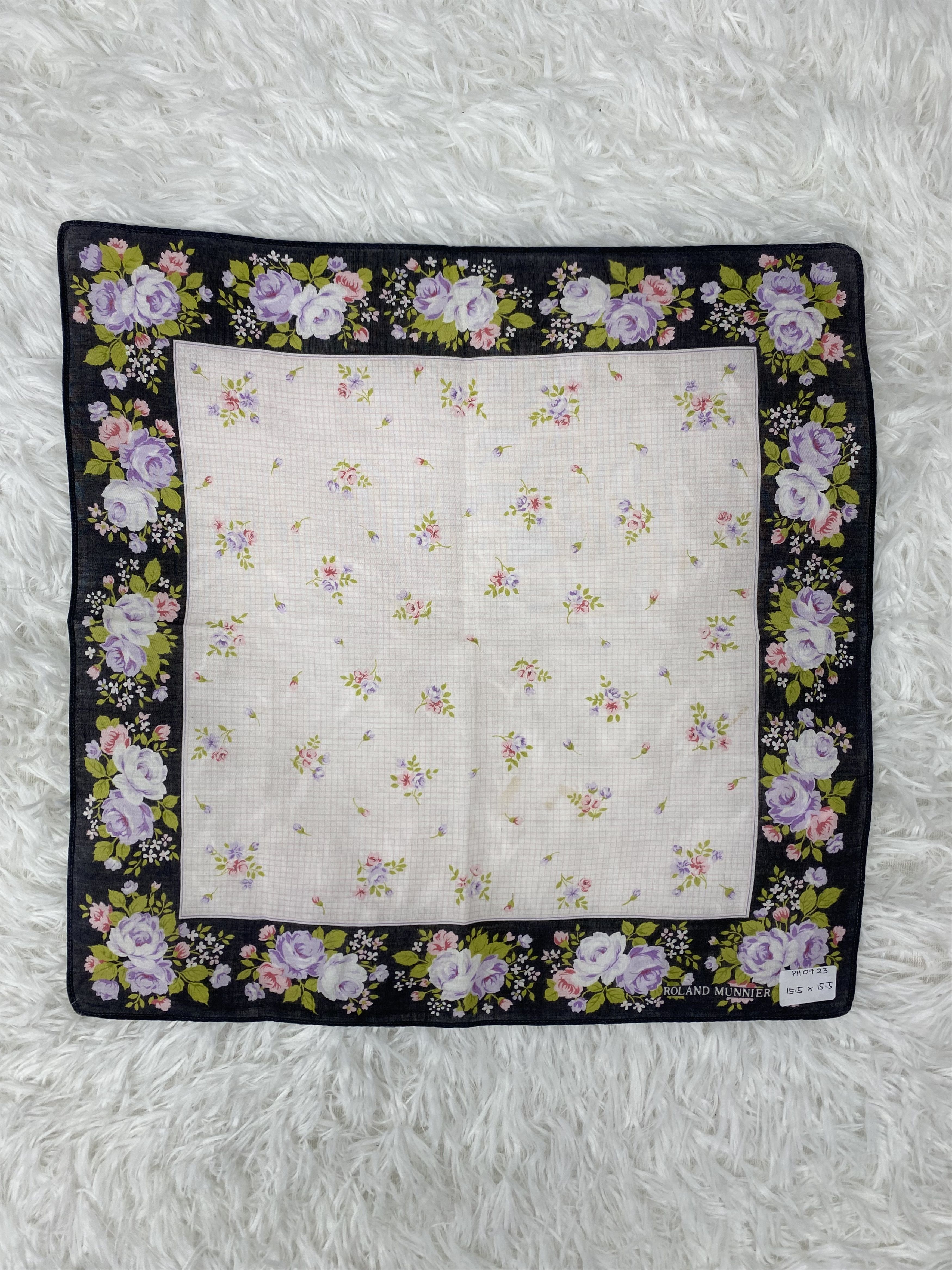 Japanese Brand × Vintage Vintage Roland Munnier Handkerchief Neckerchief PH0723 Size ONE SIZE - 3 Thumbnail