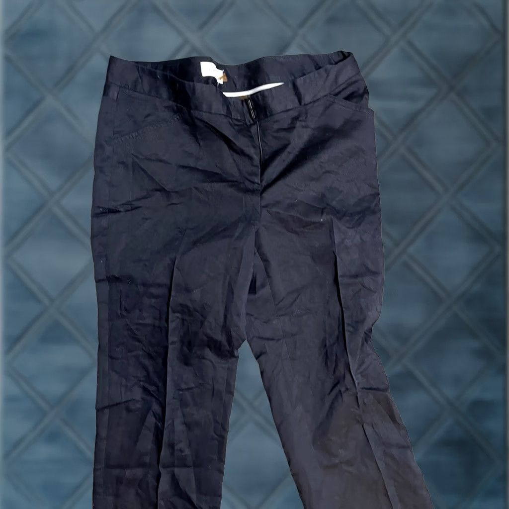 Calvin Klein CALVIN KLEIN Women's Pants Size 8 Black Straight Leg Chino Stretch Mid Rise Size 30" / US 8 / IT 44 - 1 Thumbnail
