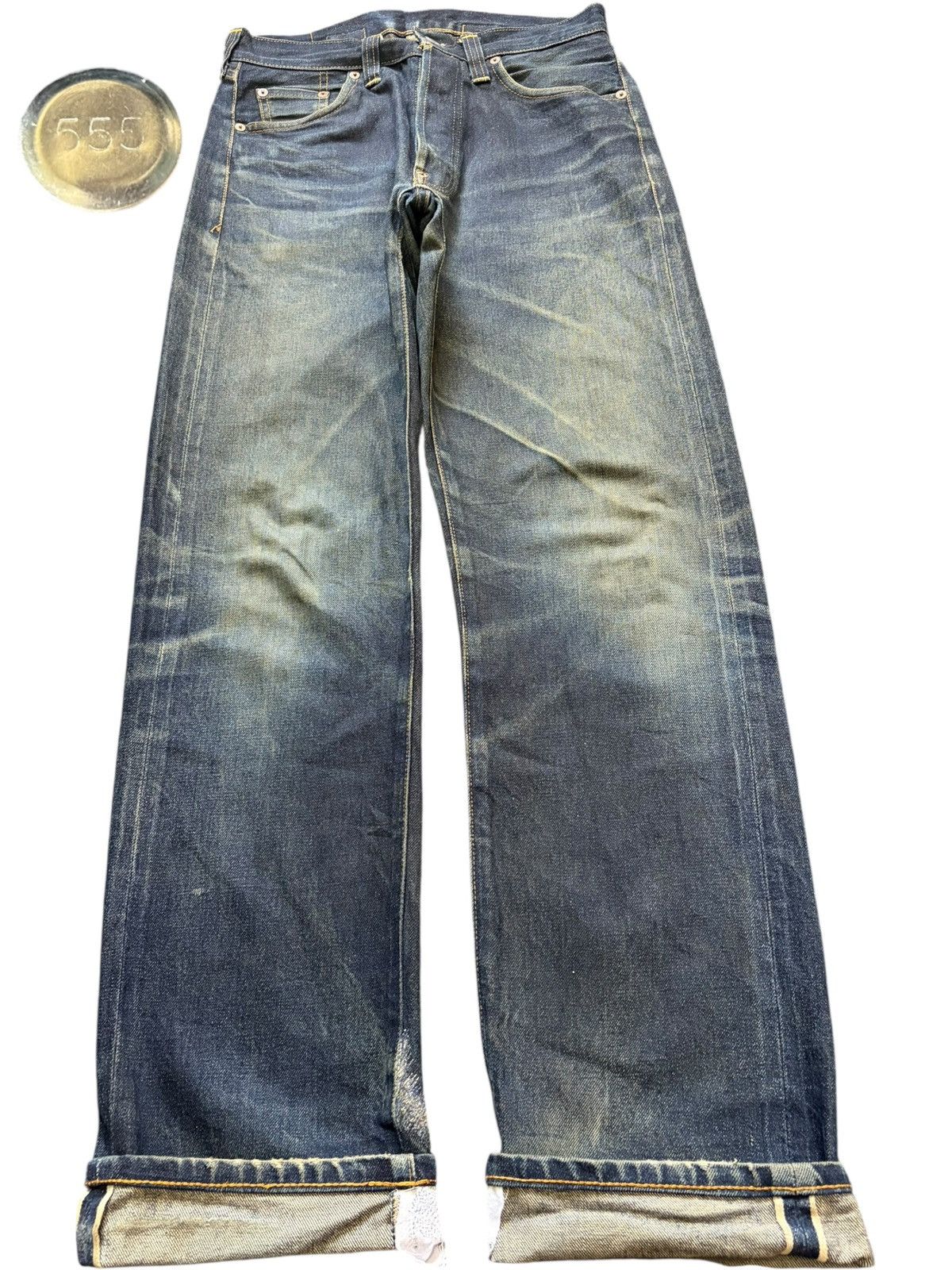 Levi's Vintage Levis 201XX Big E Buckle Back Selvedge Jeans Size US 28 / EU 44 - 1 Thumbnail