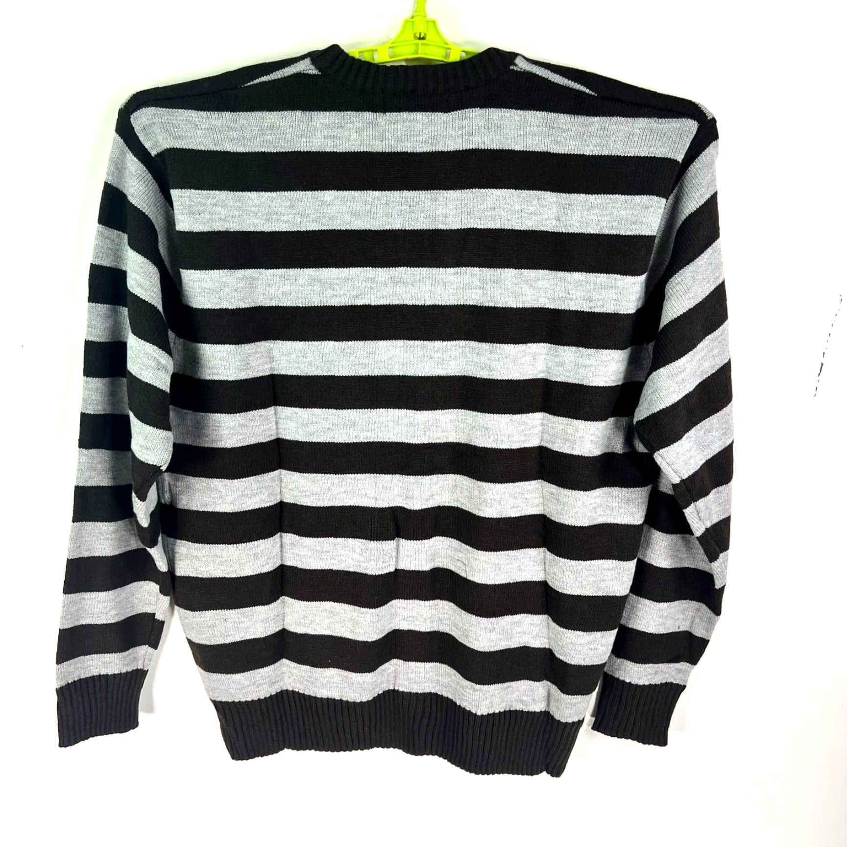 Vintage Ablanche Striped Cardigan Sweater Mens 3XL Gray V-Neck Long Sleeve with Pockets Size US XXL / EU 58 / 5 - 6 Thumbnail