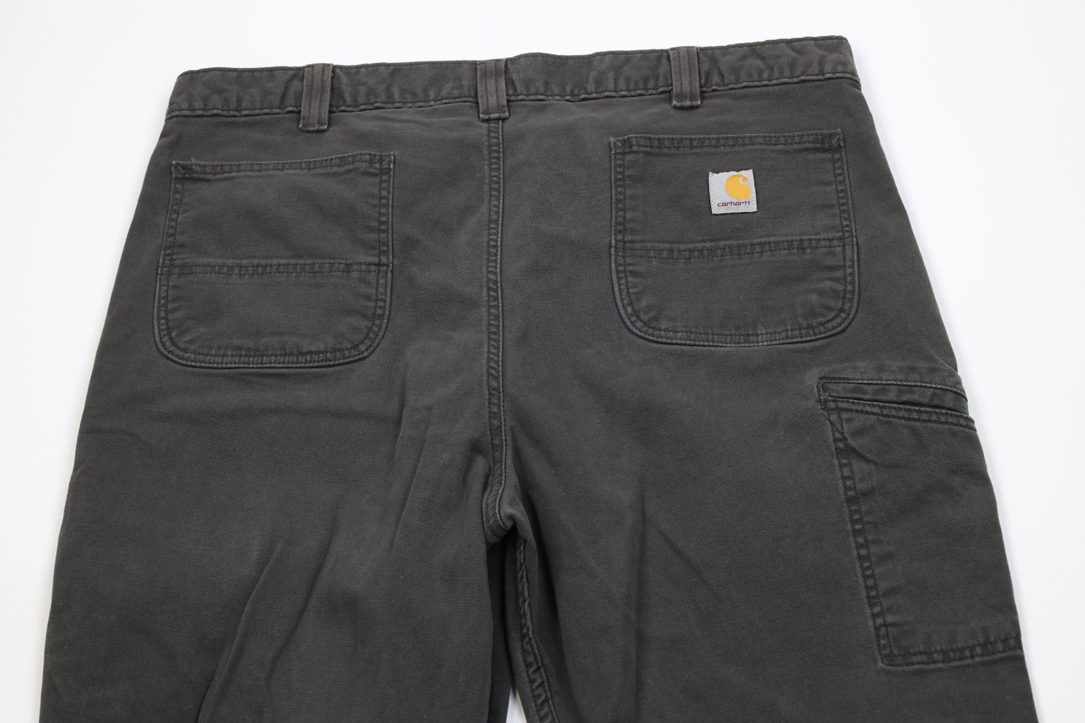 Carhartt Vintage Y2K Carhartt Relaxed Canvas Wide Leg Pants Peat Size US 40 / EU 56 - 10 Thumbnail