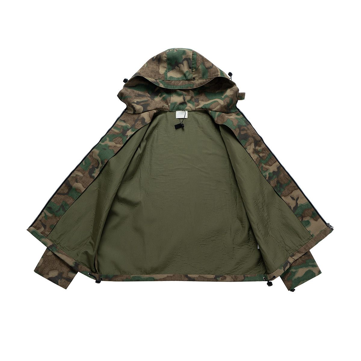 Japanese Brand × Vintage Streetwear Camouflage Hooded Army Jacket Size US XL / EU 56 / 4 - 5 Thumbnail