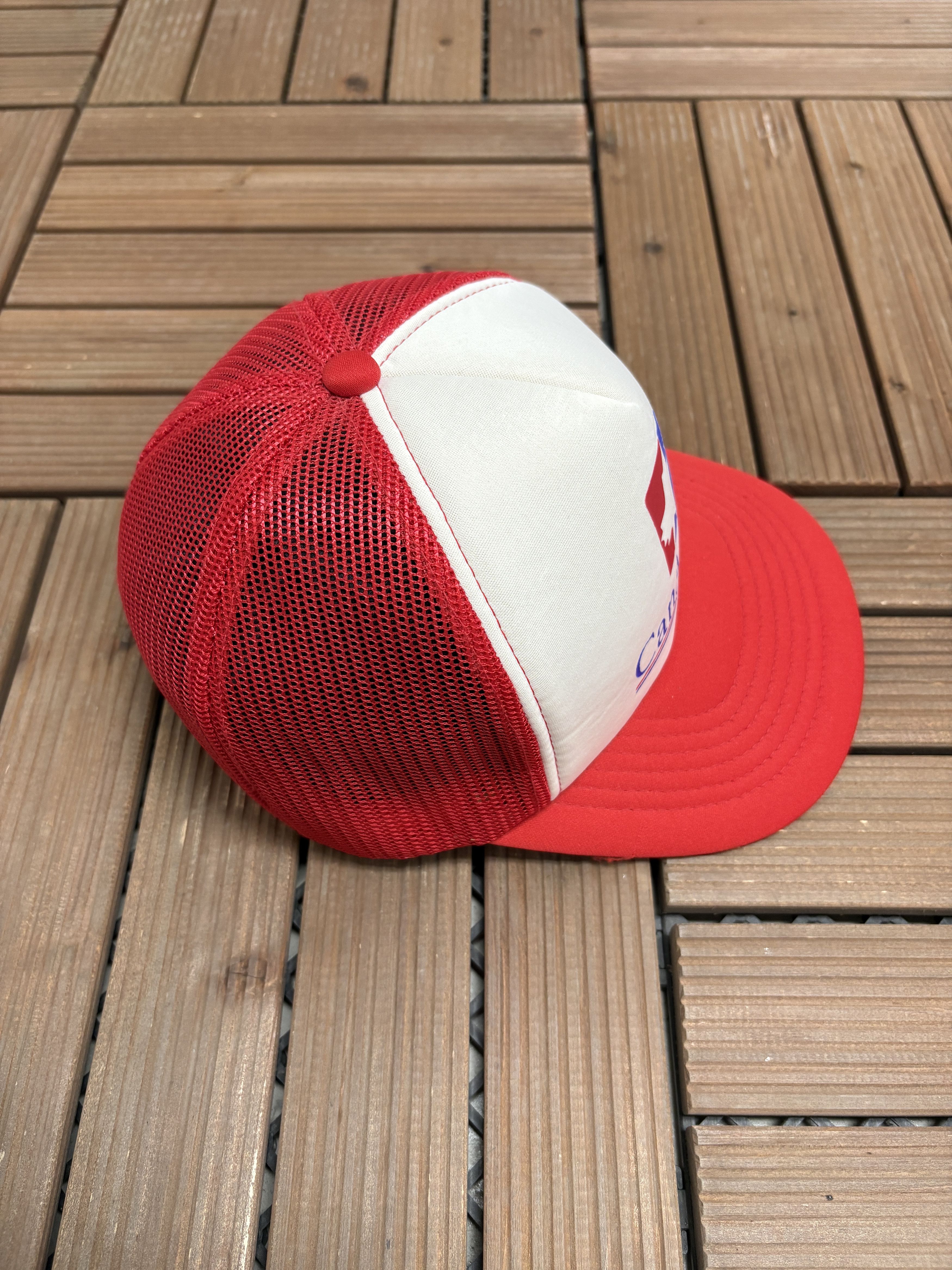 Vintage Can-Am Holidays Vintage White Trucker Snap Back Hat Size ONE SIZE - 4 Thumbnail