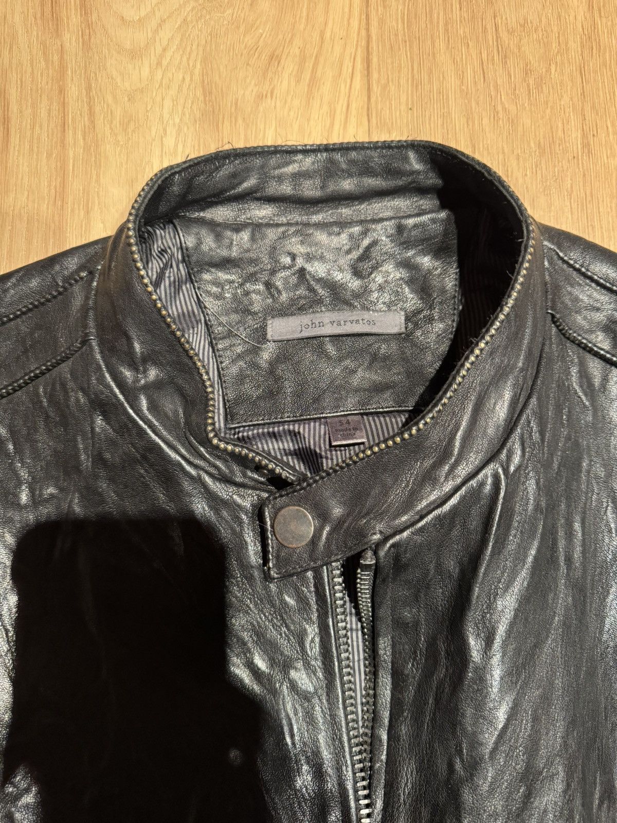John Varvatos John Varvatos Motorcycle Leather Jacket Size US L / EU 52-54 / 3 - 3 Thumbnail