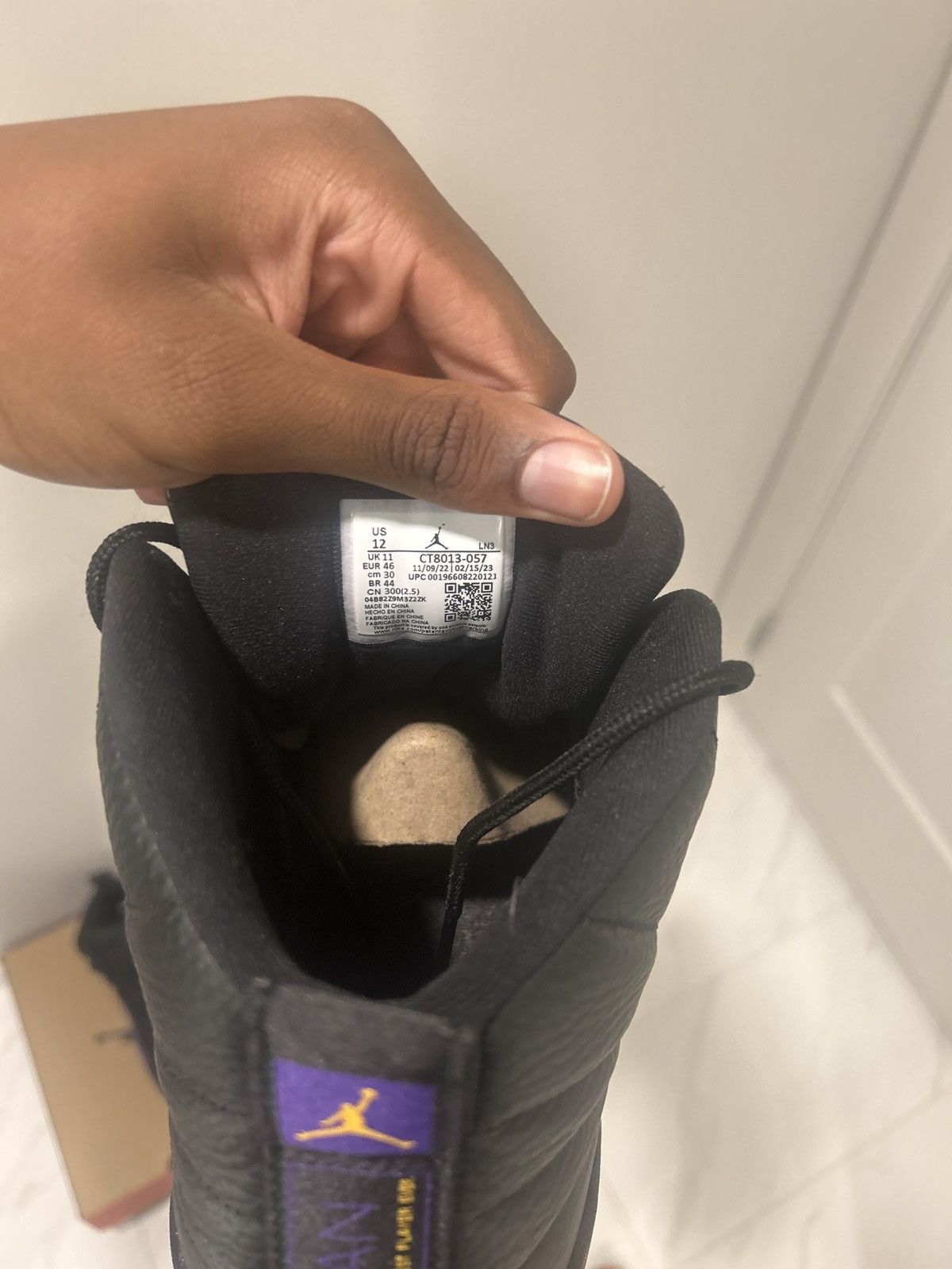 Jordan Brand Air Jordan 12 "Field Purple" Size US 12 / EU 45 - 7 Thumbnail