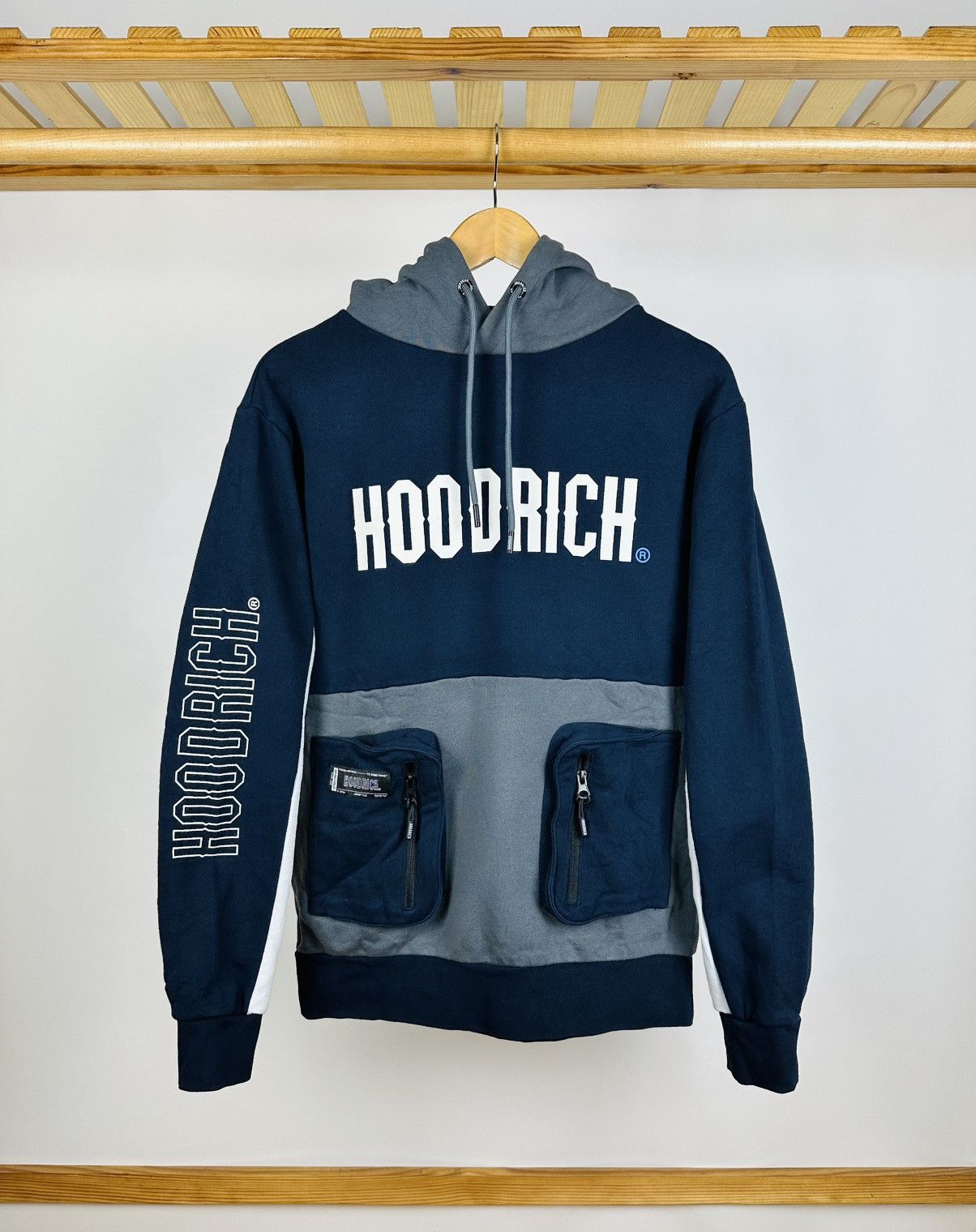Hoodrich Hoodrich London Multi Pocket Big Logo Hoodie Drill SK8 Size US S / EU 44-46 / 1 - 1 Thumbnail