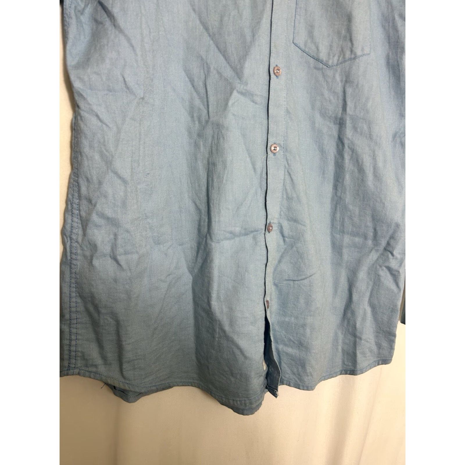 Zara Zara Man Denim Shirt Button-Down Long Sleeve Blue Couture Slim Fit L Size Men Size US L / EU 52-54 / 3 - 5 Thumbnail