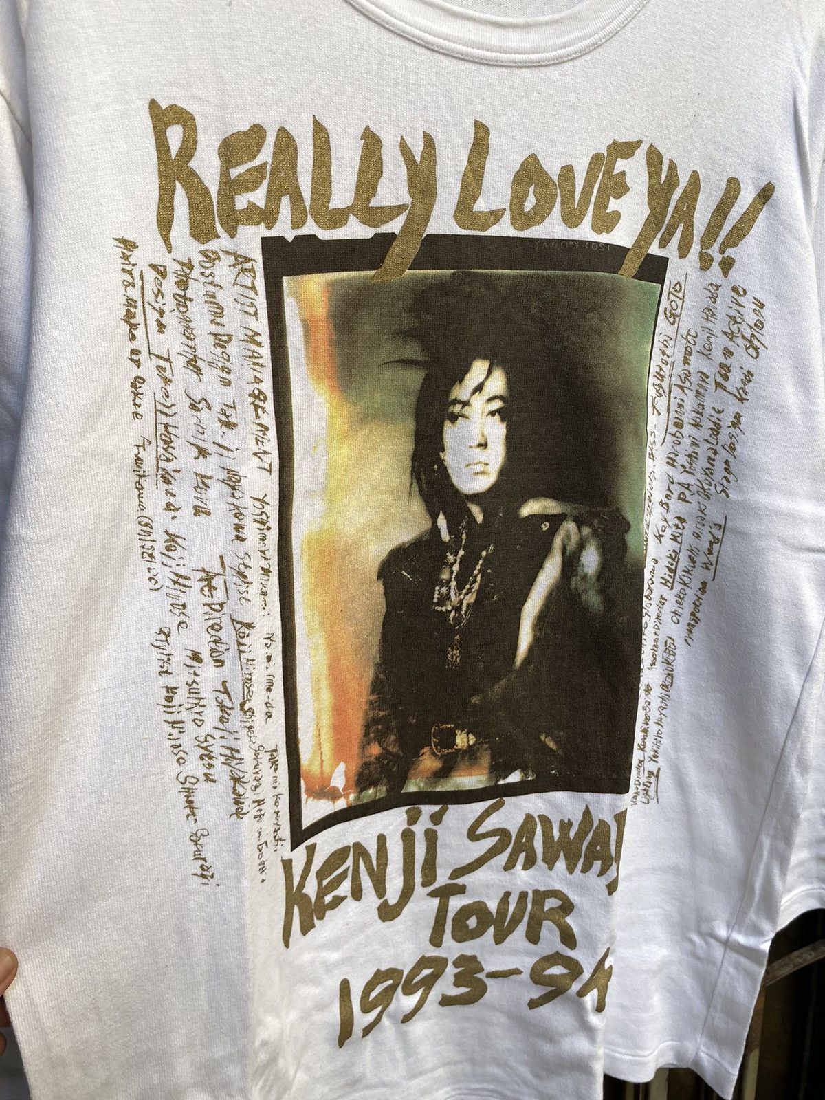 Band Tees Vintage Kenji Sawada Tour 1993 Tee Size US L / EU 52-54 / 3 - 3 Thumbnail
