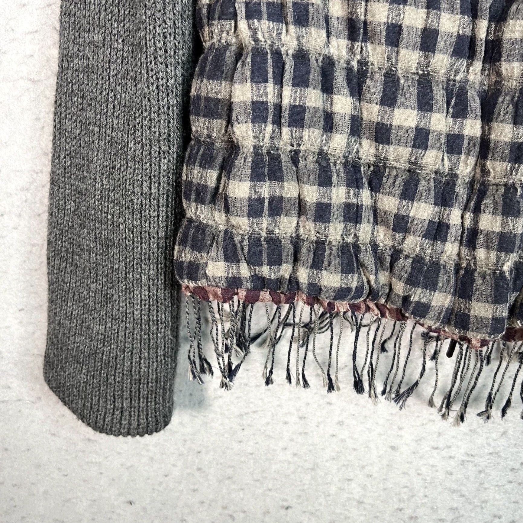 Piazza Sempione VINTAGE Piazza Sempione Wool Blend Pattern Jacket Women's Size 42 Gray Full Zip Size M / US 6-8 / IT 42-44 - 7 Thumbnail