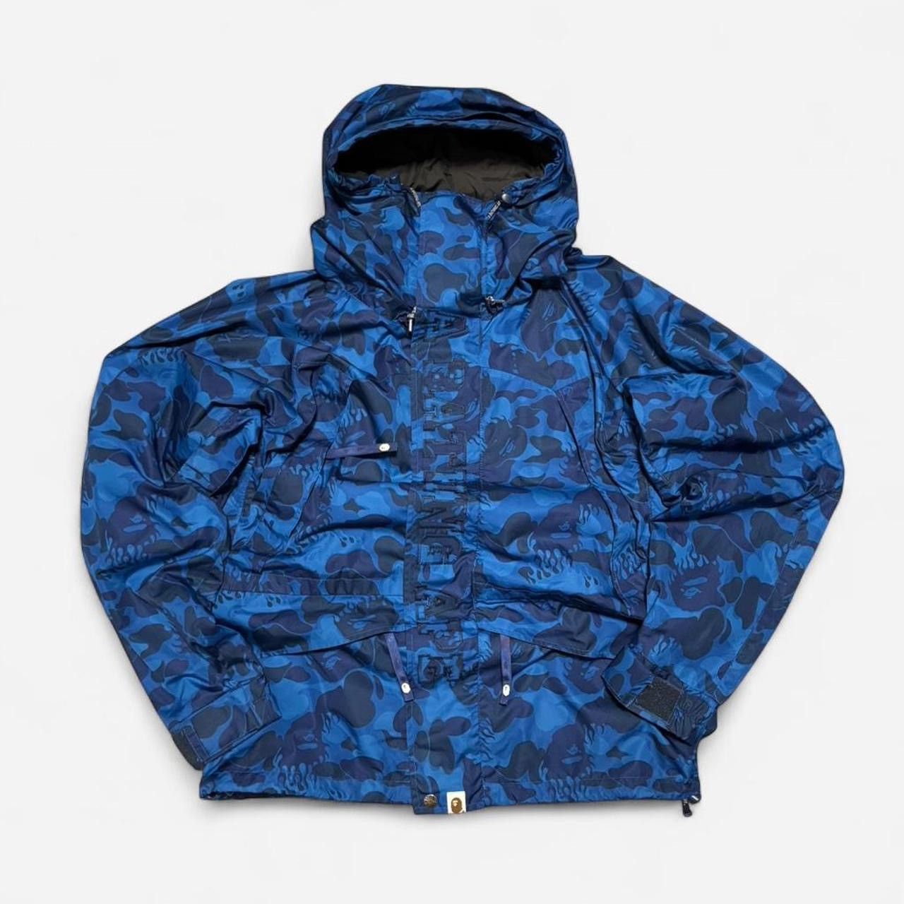 Bape Bape Classics Blue Fire Camo Snowboarding Jacket Size US M / EU 48-50 / 2 - 2 Thumbnail