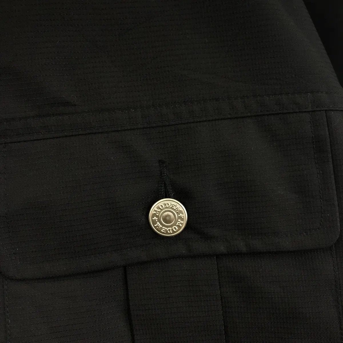 Vtg 80’ MODEM PARIS DESIGNER Black Tactical Parka Trench