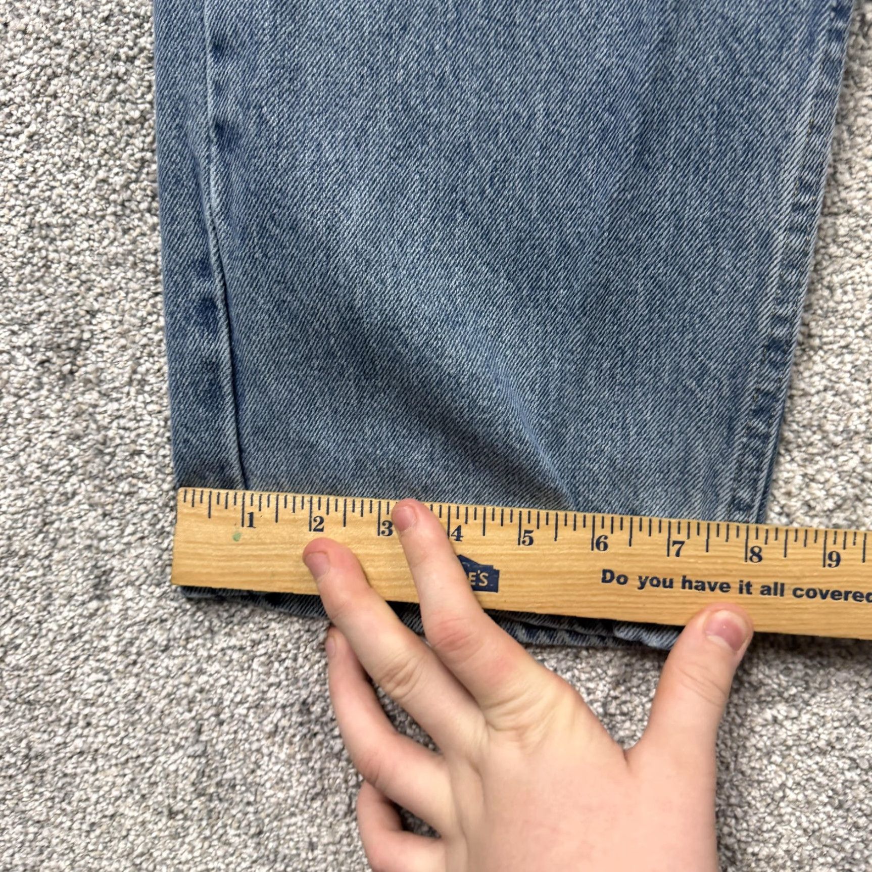 Wrangler Wrangler Jeans Mens 38x29.5 Blue Relaxed Fit Tapered Leg Denim Workwear 96501DS Size US 38 / EU 54 - 3 Thumbnail