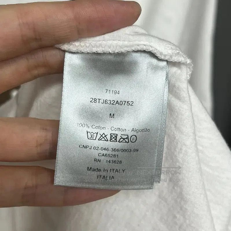 Dior Dior White Cotton Graphic Women's T. Size M / US 6-8 / IT 42-44 - 3 Thumbnail