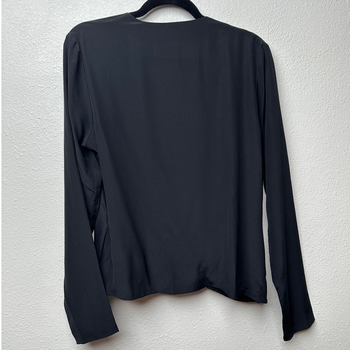 Mugler Mugler Black Silk Faux Wrap Chain Detail Blouse Women’s 12 Size XL / US 12-14 / IT 48-50 - 7 Thumbnail