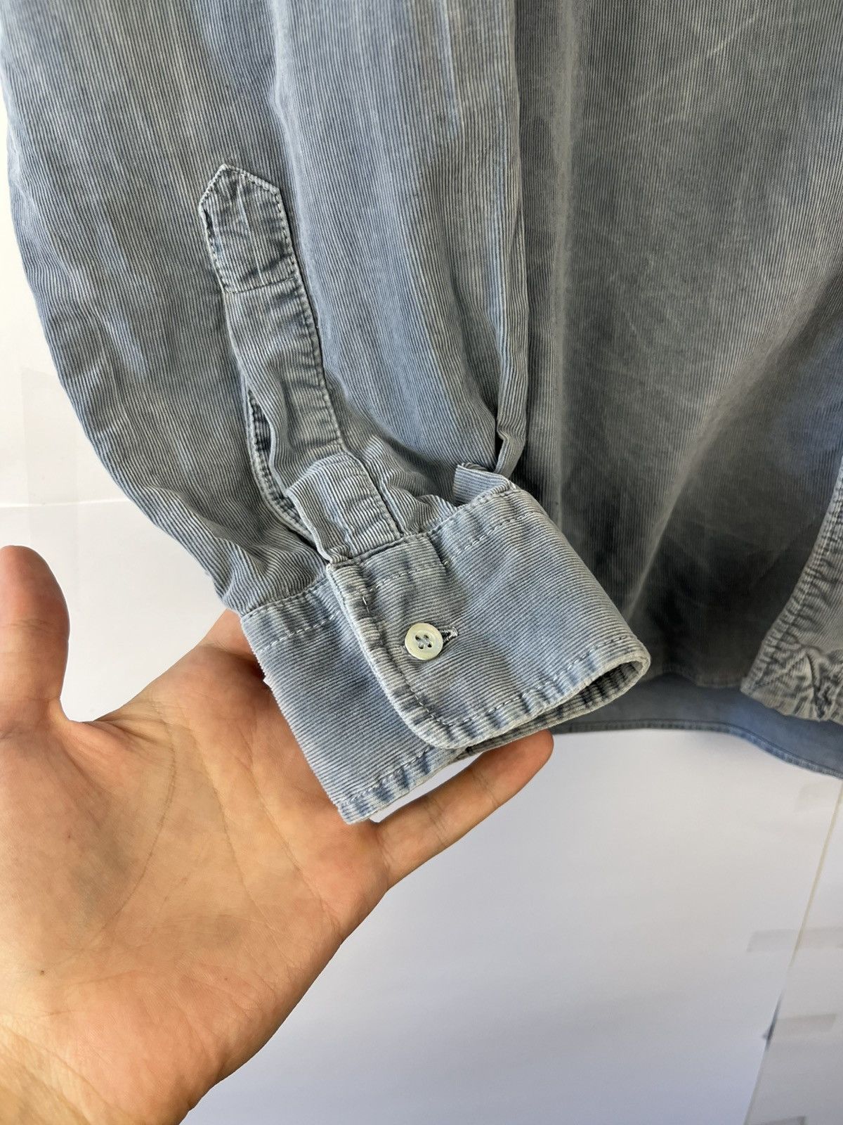 Aspesi Aspesi Garment Dyed Y2K Cotton Lond Sleeve Shirt Button Up Size US L / EU 52-54 / 3 - 5 Thumbnail
