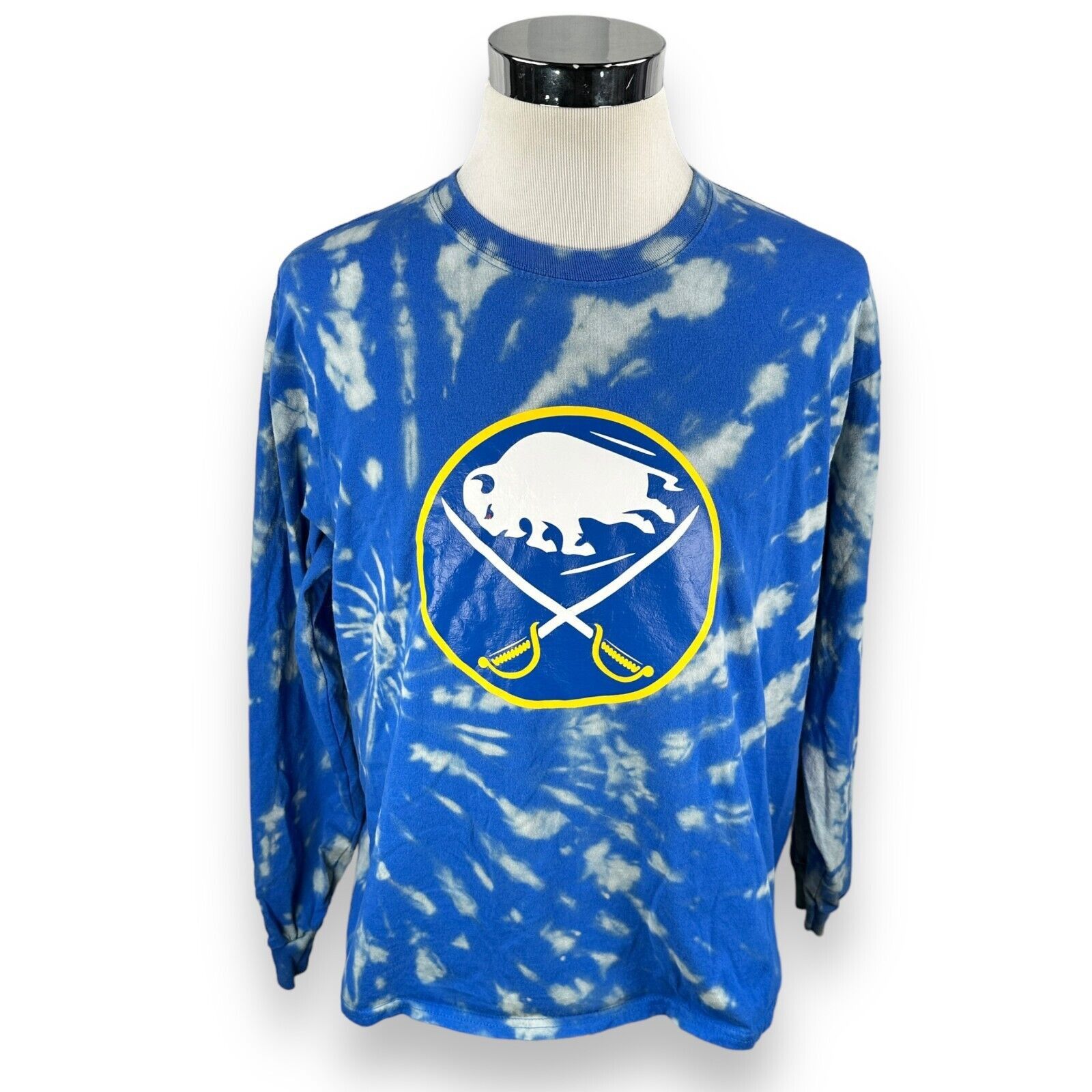 NHL Buffalo Sabres LaFontaine T-Shirt Medium Tie Dye Long Sleeve Size US M / EU 48-50 / 2 - 1 Thumbnail