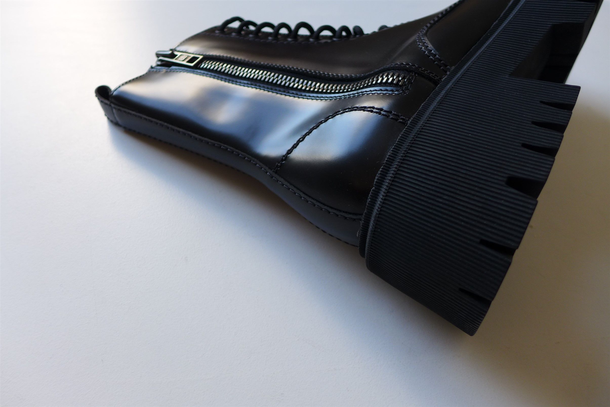 Balenciaga Balenciaga Tractor Boots - Black Calf Leather Size US 6 / EU 39 - 7 Thumbnail