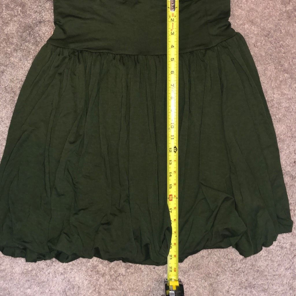 Shine Original Shine New York Green Knee-Length Jersey Feel Skirt, Size Med Size 30" / US 8 / IT 44 - 7 Thumbnail