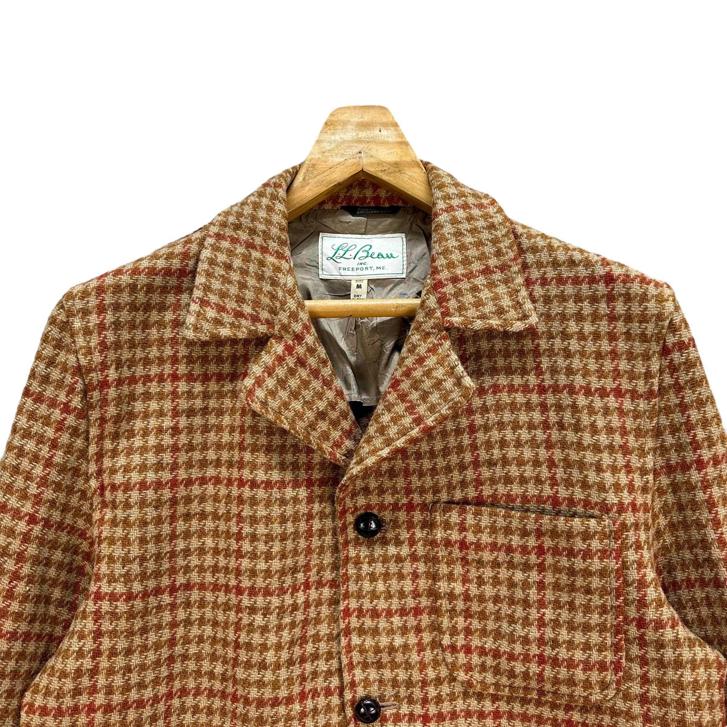 L.L. Bean Vintage 90's L.L. Bean Herringbone Casual Jacket #A16-0383 Size US M / EU 48-50 / 2 - 2 Thumbnail