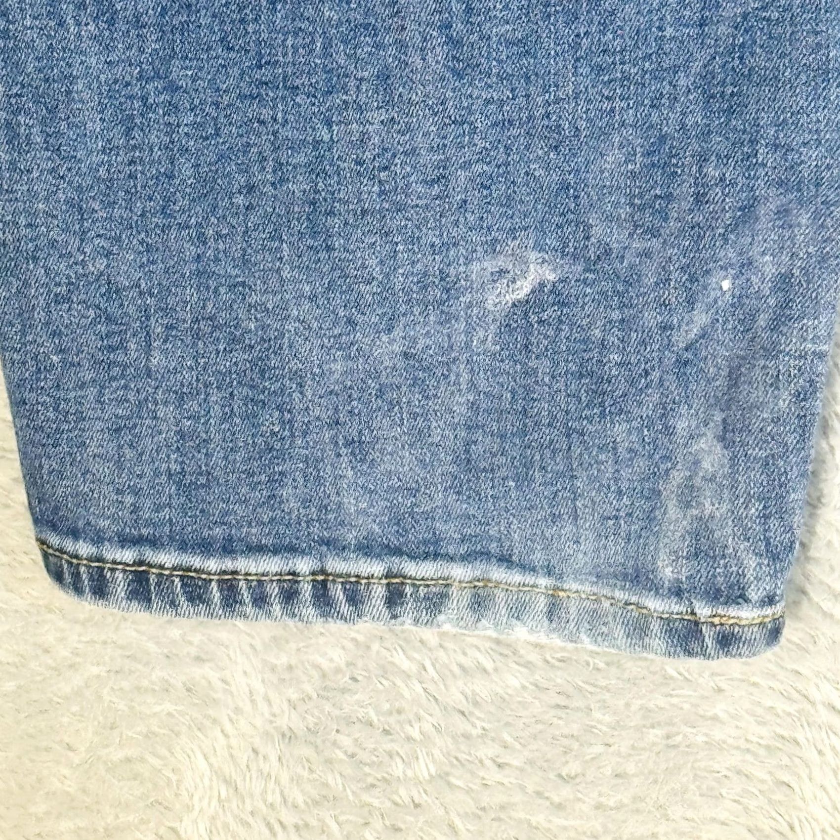 Lucky Brand Lucky Brand 412 Athletic Slim Jeans Mens 36x27 Blue Medium Wash Tapered Zip Fly Size US 36 / EU 52 - 7 Thumbnail