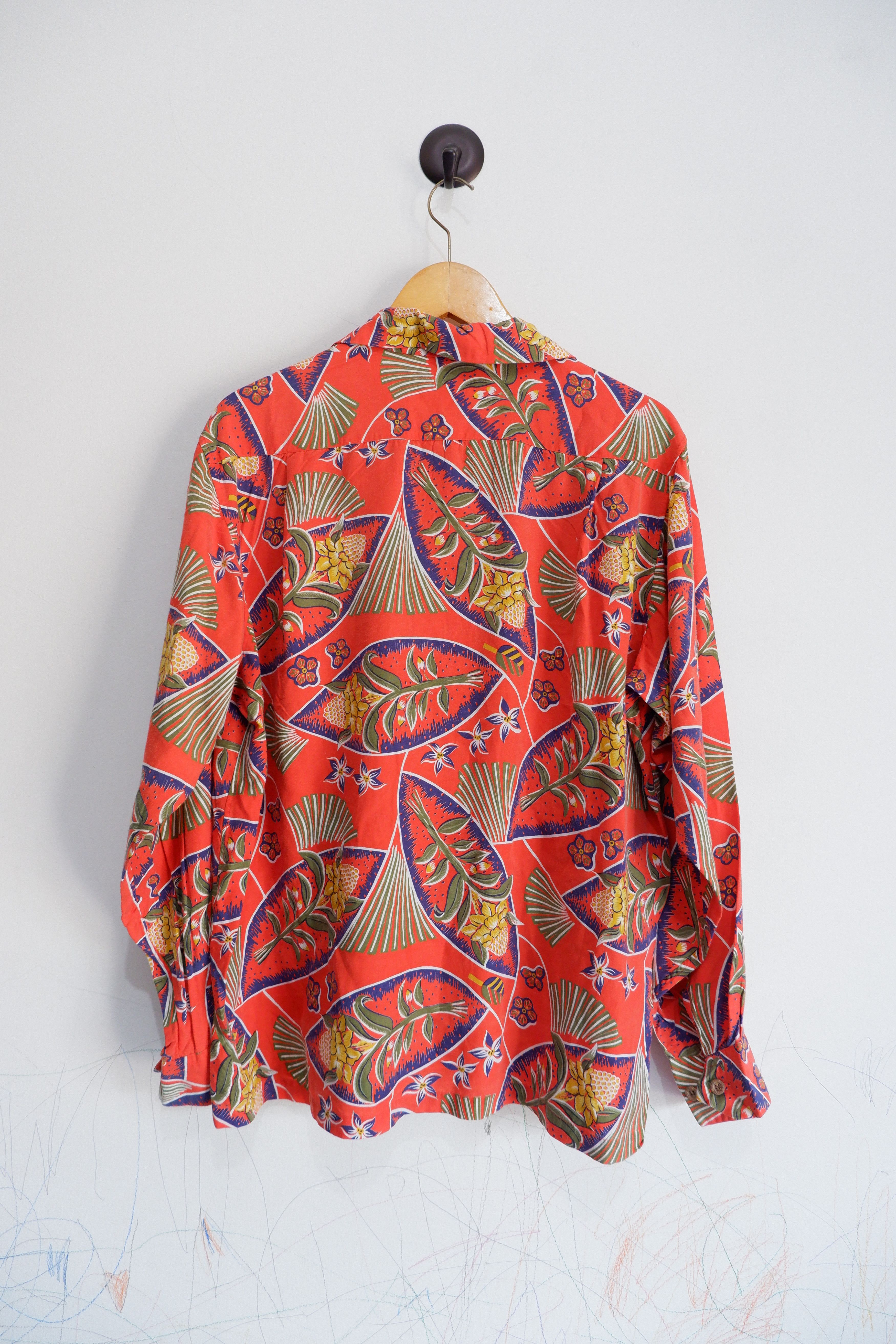 Japanese Brand Vintage THE CASABLANCA Open Collar Rayon Hawaiian Shirt Size US M / EU 48-50 / 2 - 4 Thumbnail