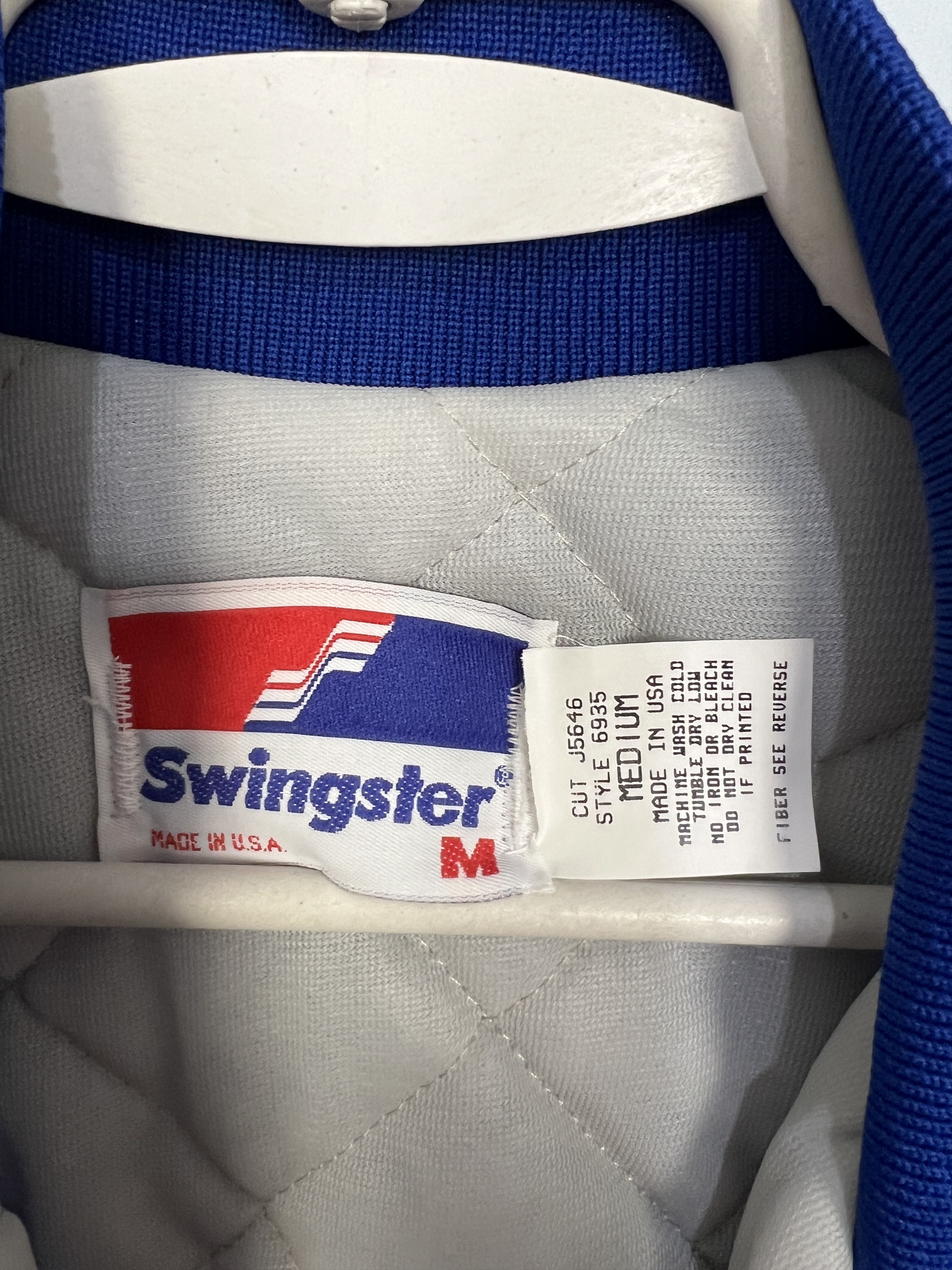 Swingster Vintage 80's Swingster Sacramento Kings NBA Blue Bomber Size US M / EU 48-50 / 2 - 9 Thumbnail