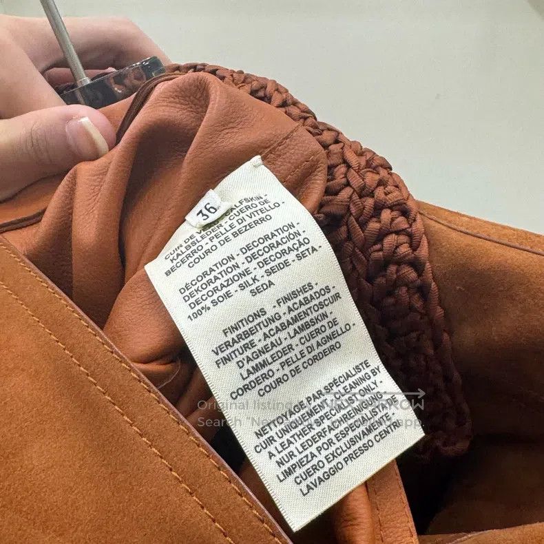 Hermes Hermes Orange Knit Straight Leather Jacket Size XS / US 0-2 / IT 36-38 - 4 Thumbnail