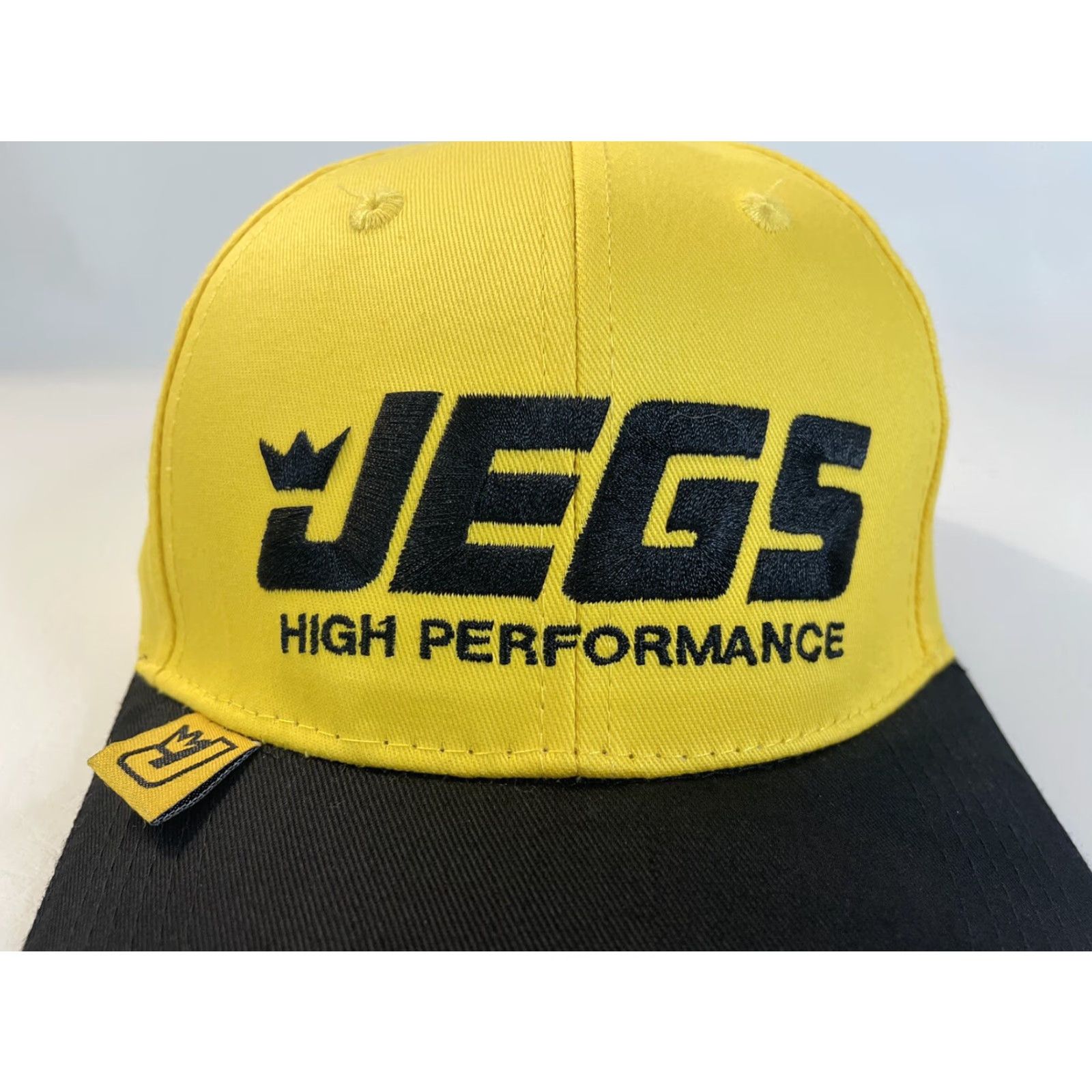 Vintage VINTAGE JEGS Racing Baseball Cap Men Adjustable Cotton Yellow/Black Cars 90s Size ONE SIZE - 3 Thumbnail