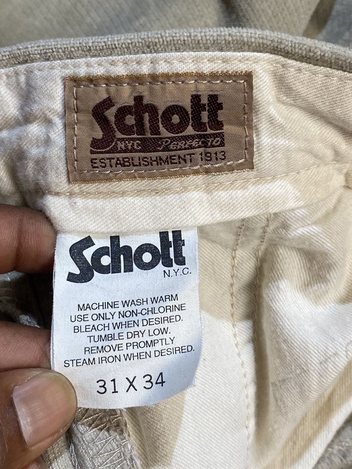 Japanese Brand × Schott Classic Schott Super Fleece Corduroy Casual Pants W31 Size US 31 - 5 Thumbnail