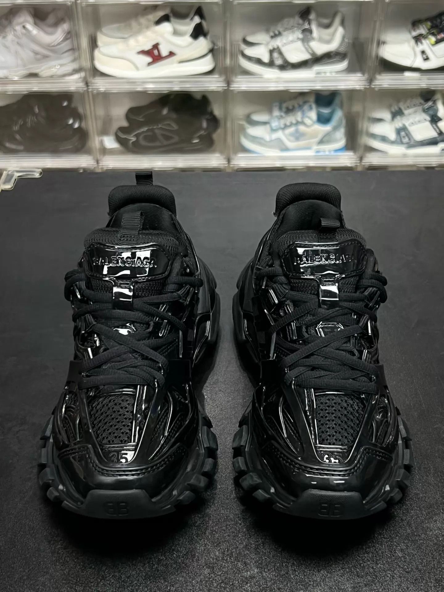 Balenciaga Balenciaga Track Black Patent Leather Wmns 35 Worn 1x Mint Size US 4.5 / IT 34.5 - 2 Thumbnail