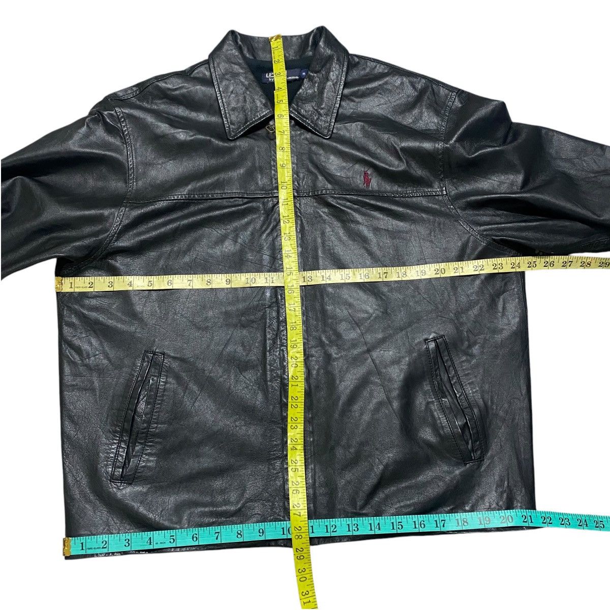 Polo Ralph Lauren Vintage Polo Ralph Lauren Black Leather Jacket Oversized Size US M / EU 48-50 / 2 - 13 Thumbnail