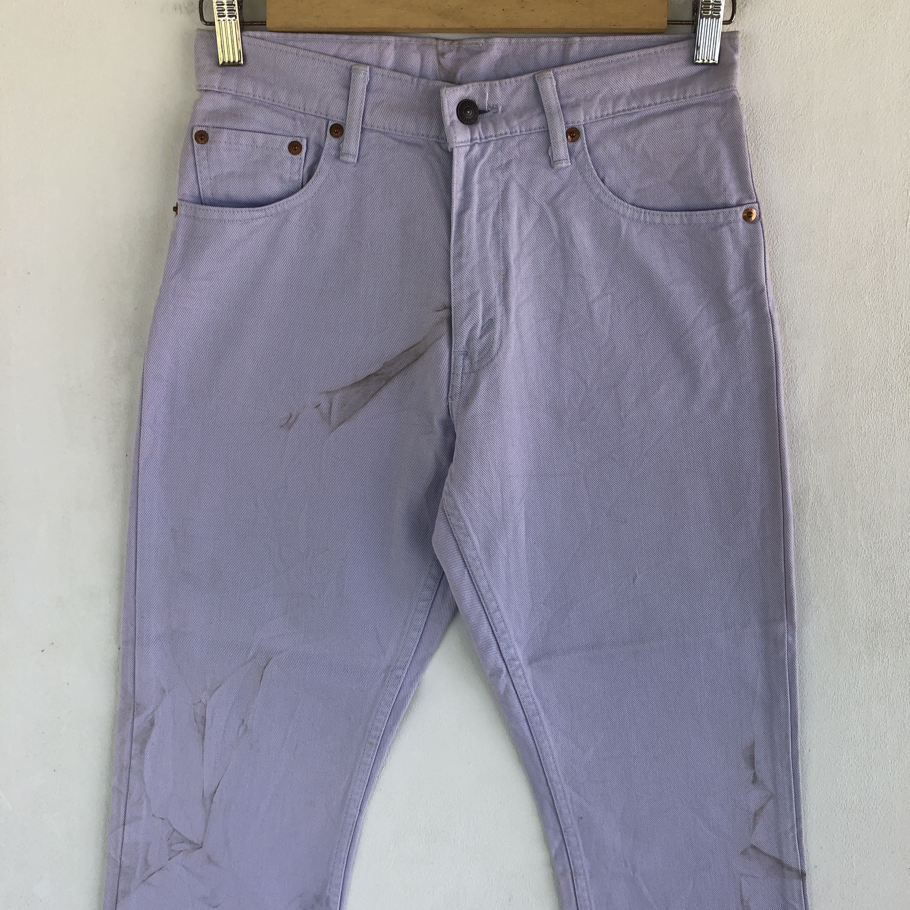 Levi's × Vintage Vintage Dirty Levis 554 Jeans Levi's Purple Denim Size 28" / US 6 / IT 42 - 3 Thumbnail