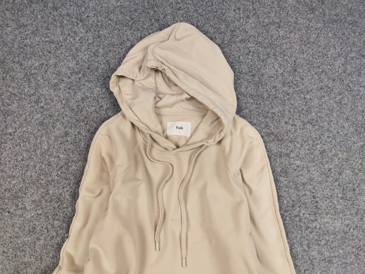 Folk Folk Design Cotton Beige Light Hoodie Size US XL / EU 56 / 4 - 8 Thumbnail
