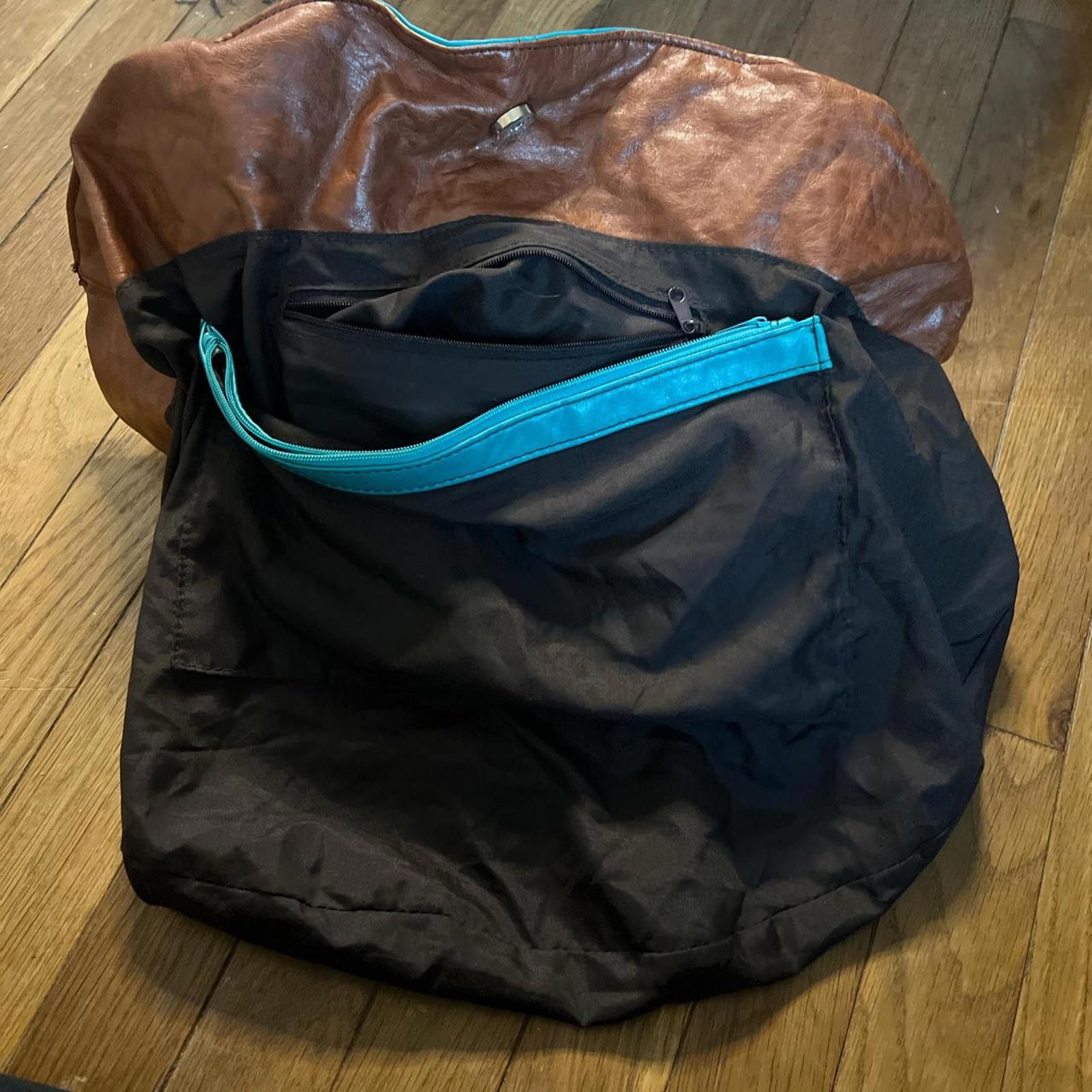 Other turquoise y2k faux leather slouchy shoulder bag Size ONE SIZE - 7 Thumbnail