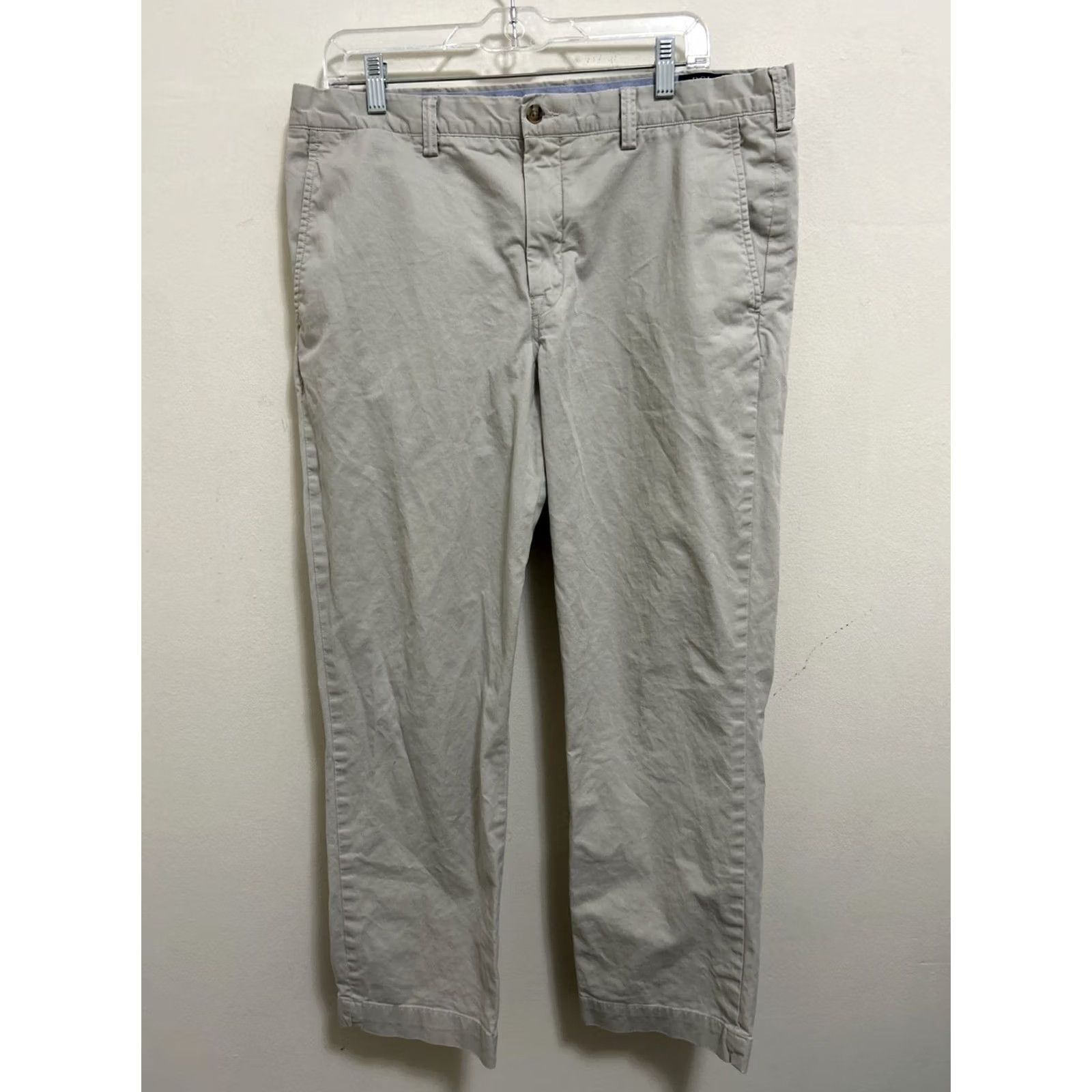 Polo Ralph Lauren Polo Ralph Lauren Chino Pants Mens 36X30 Beige Stretch Straight Fit Cotton Twill Size US M / EU 48-50 / 2 - 2 Thumbnail
