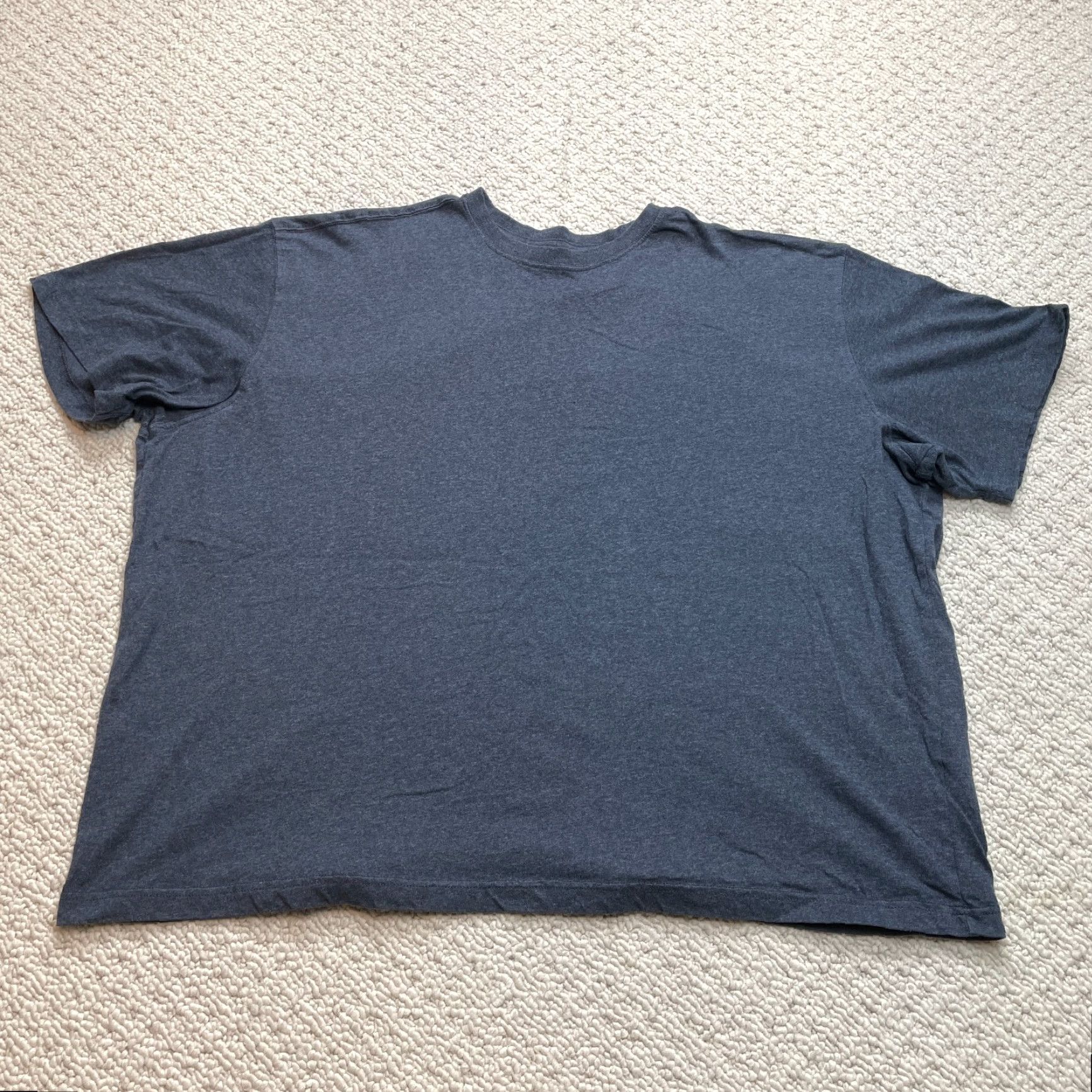 The Mountain Blue Mountain Shirt Mens 3XL Blue Short Sleeve Solid Cotton Crew Tee Adult Regular Men Size US XXL / EU 58 / 5 - 2 Thumbnail