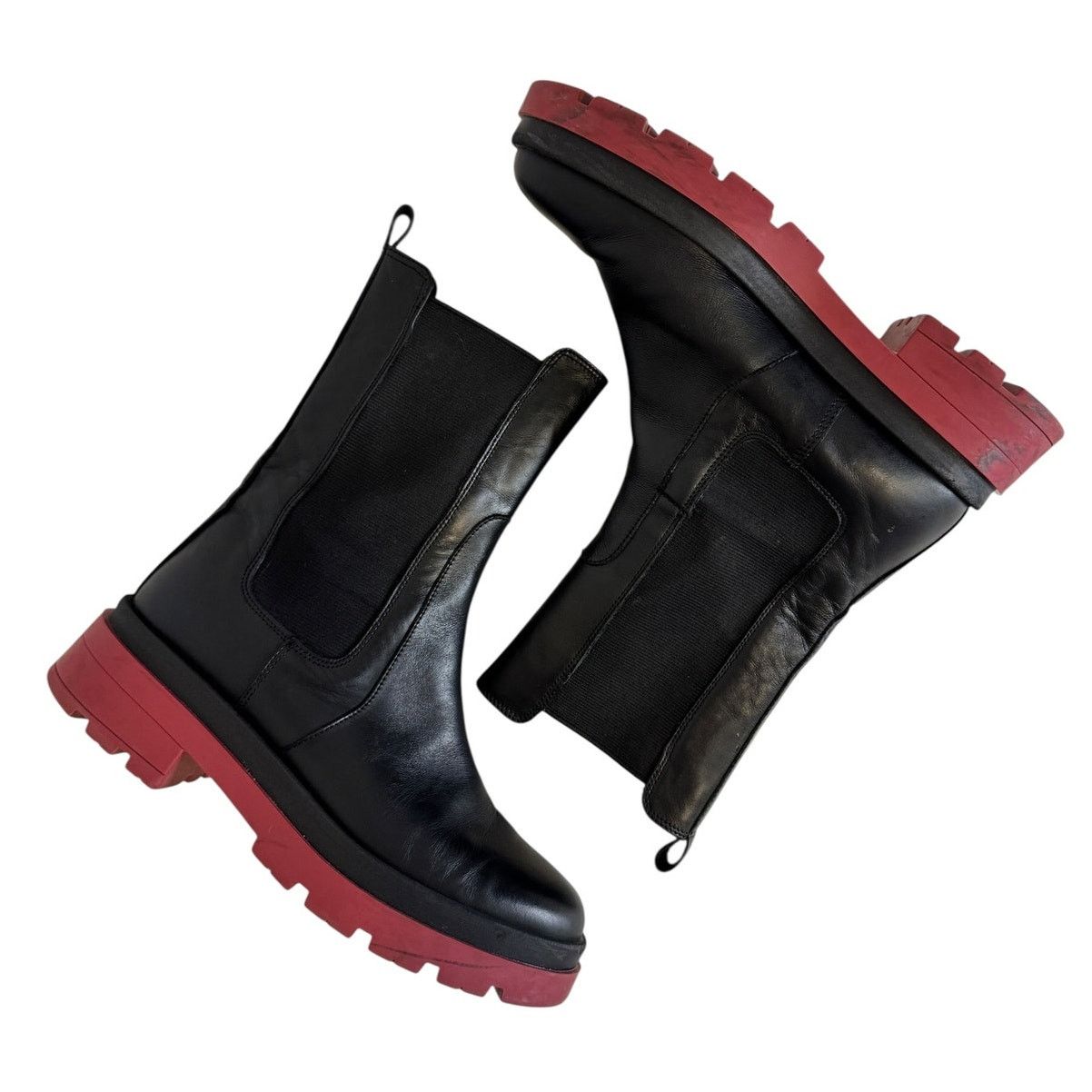Other Dusano Chelsea Boots Black Leather EU 38 Luxury Designer Size US 7.5 / IT 37.5 - 6 Thumbnail