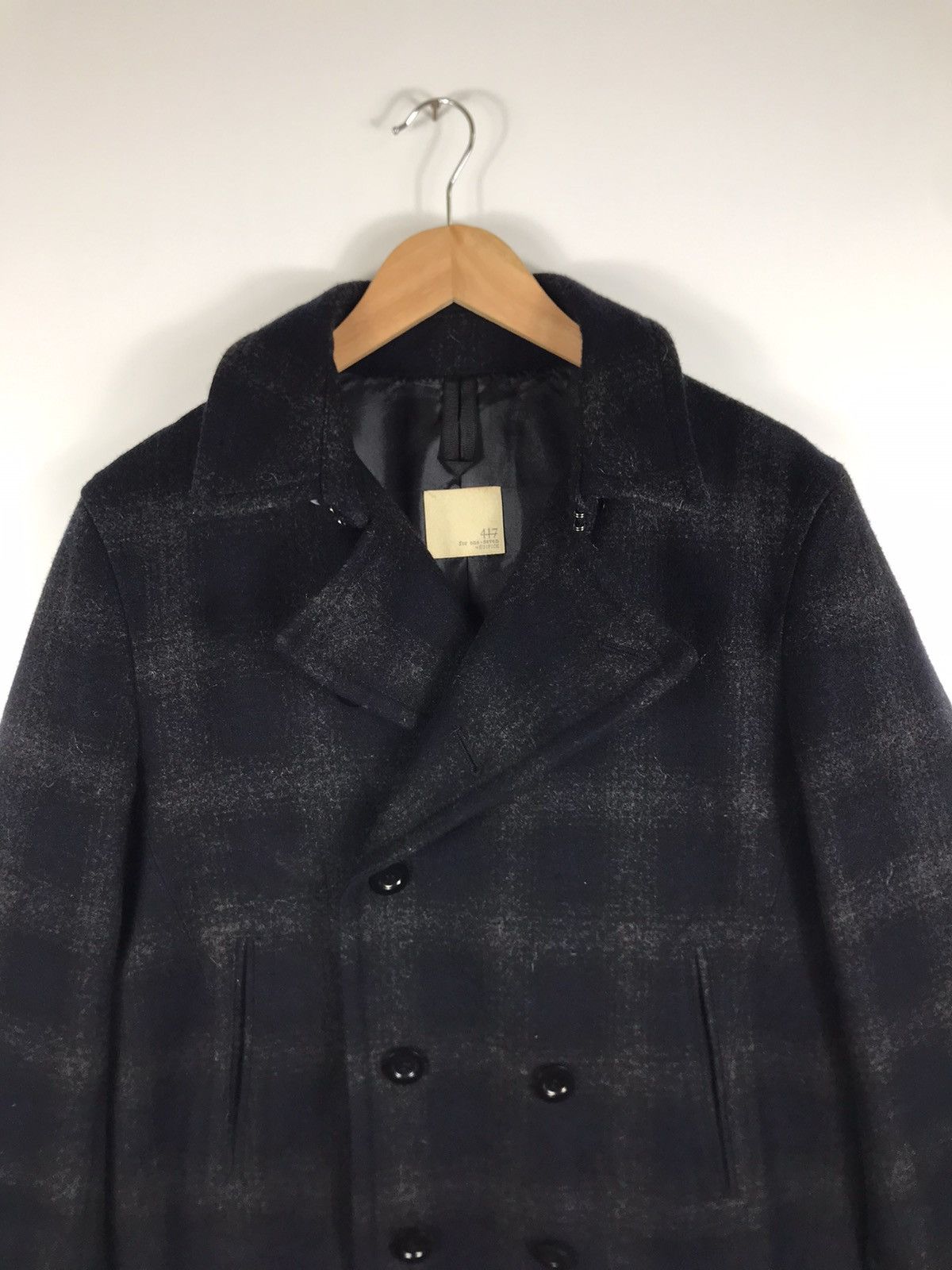 Edifice Japan 🔥417 Edifice Wool Double Breast Peacoat Size US L / EU 52-54 / 3 - 4 Thumbnail