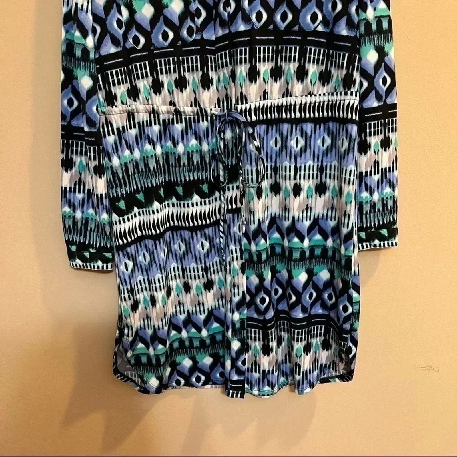 Other Kim Rogers Button Up Shirt Dress Women’s Petite Medium Blue Size M / US 6-8 / IT 42-44 - 5 Thumbnail