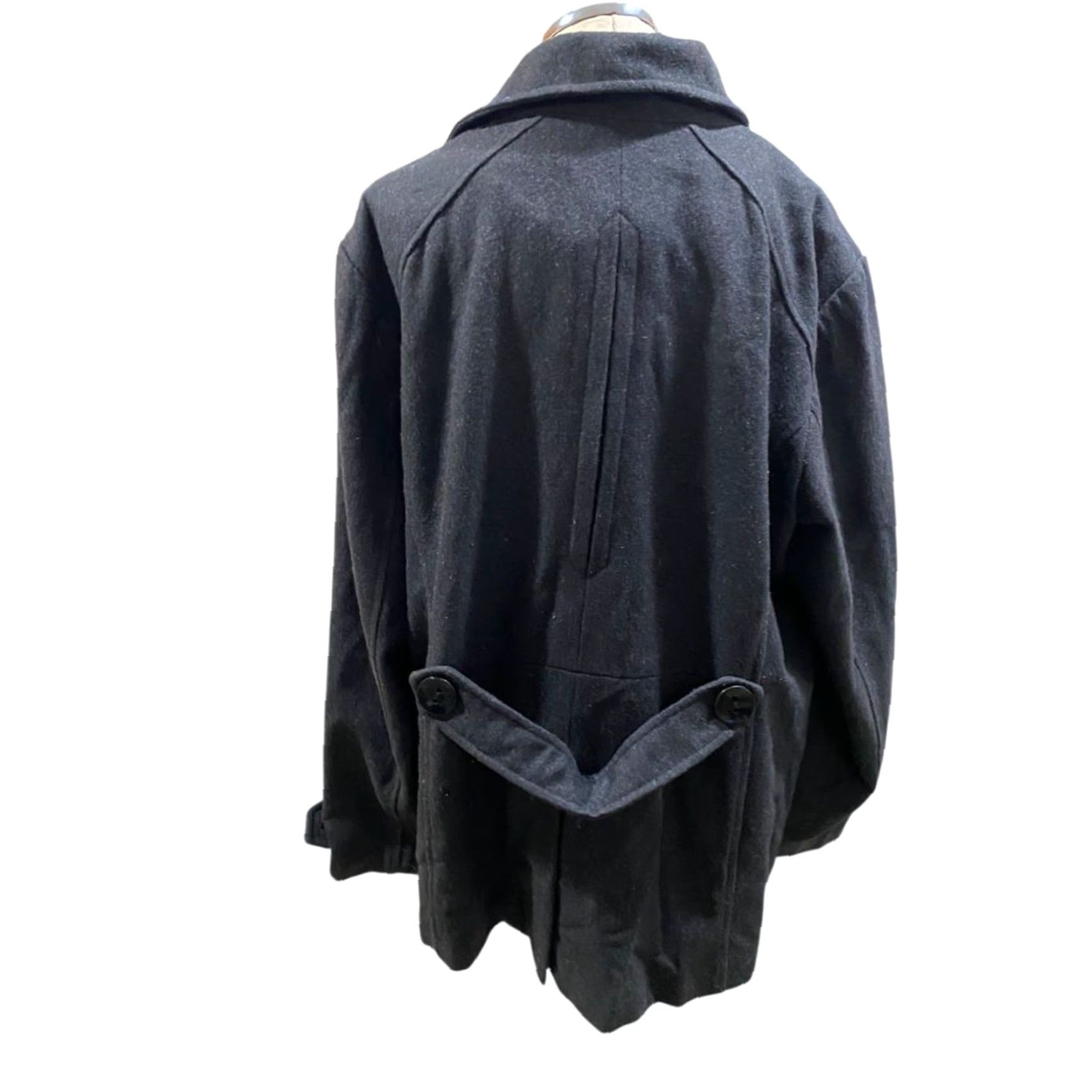 Vintage Weather Tamer Coat Wool Blend Womens 2X Plus Charcoal Dark Gray Wool Blend Coat Weather Tamer Womens Plus 2X Charcoal Gray Wool Blend Coat Size XXL / US 16-18 / IT 52-54 - 7 Thumbnail