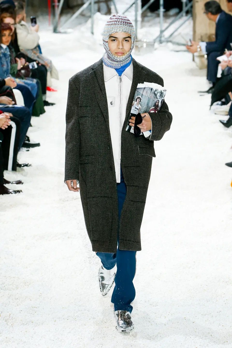 Calvin Klein 205W39NYC FW18 Oversized Police Runway Leather Jacket Size US S / EU 44-46 / 1 - 9 Thumbnail