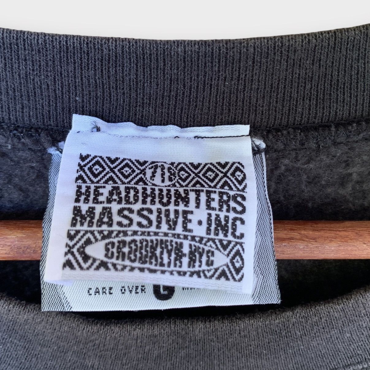 Lee × Rap Tees × Vintage Rare! Vintage 90s Faded Headhunters Massive Embroidered Logo Size US L / EU 52-54 / 3 - 9 Thumbnail