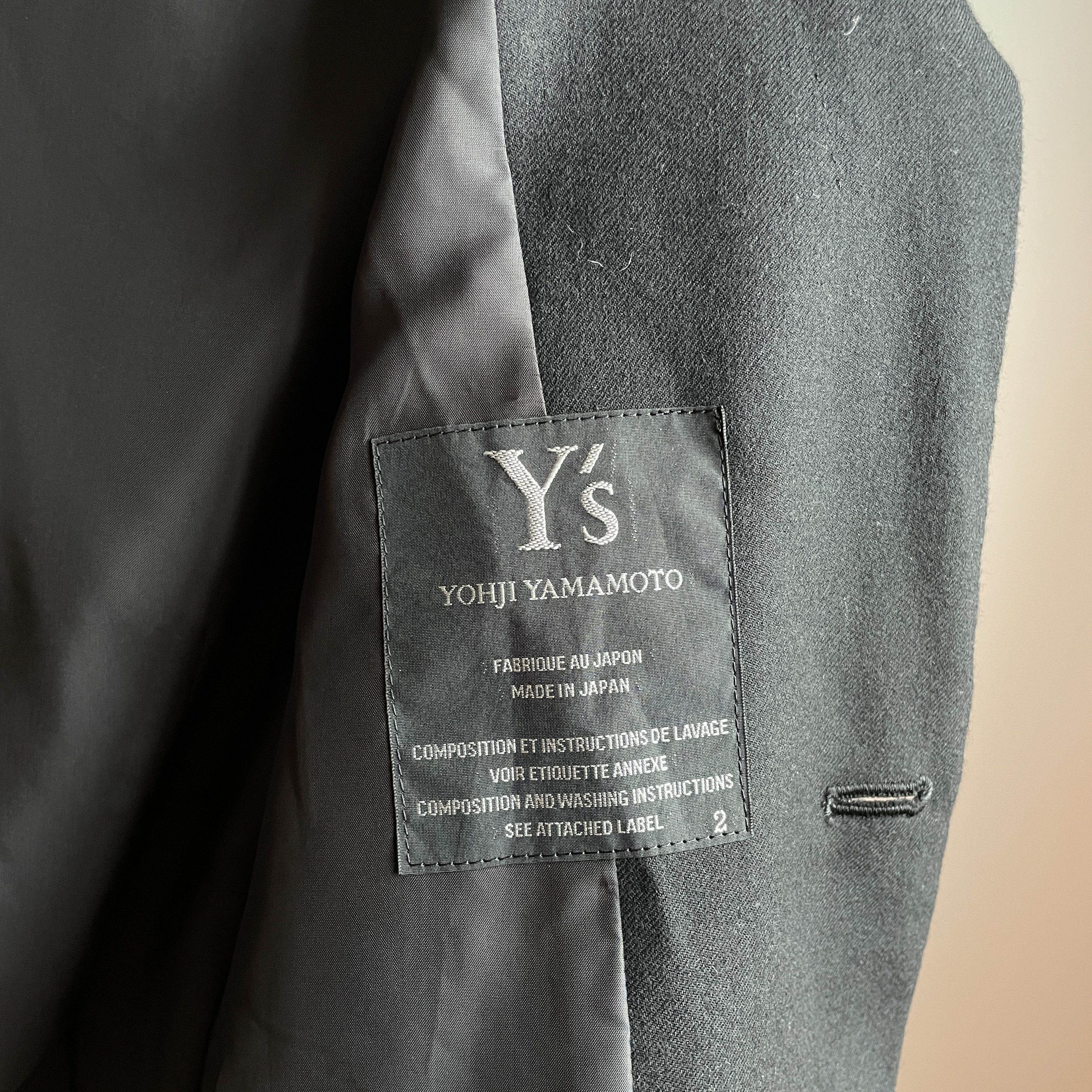 Yohji Yamamoto Y's Yohji Yamamoto AW 2010 Womens Drawstring Hem Wool Blazer Size M / US 6-8 / IT 42-44 - 12 Thumbnail