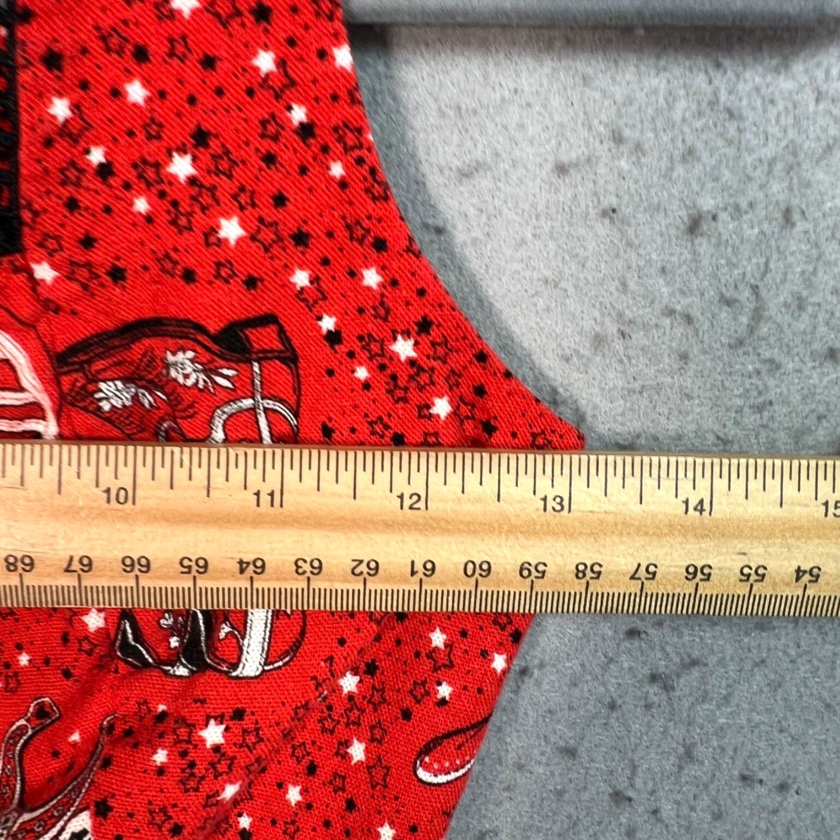 Vintage Monteau Los Angeles Crop Top Red & Black Linen Blend Sleeveless Cropped Small Stars Cowgirl Womens Size S Size S / US 4 / IT 40 - 5 Thumbnail