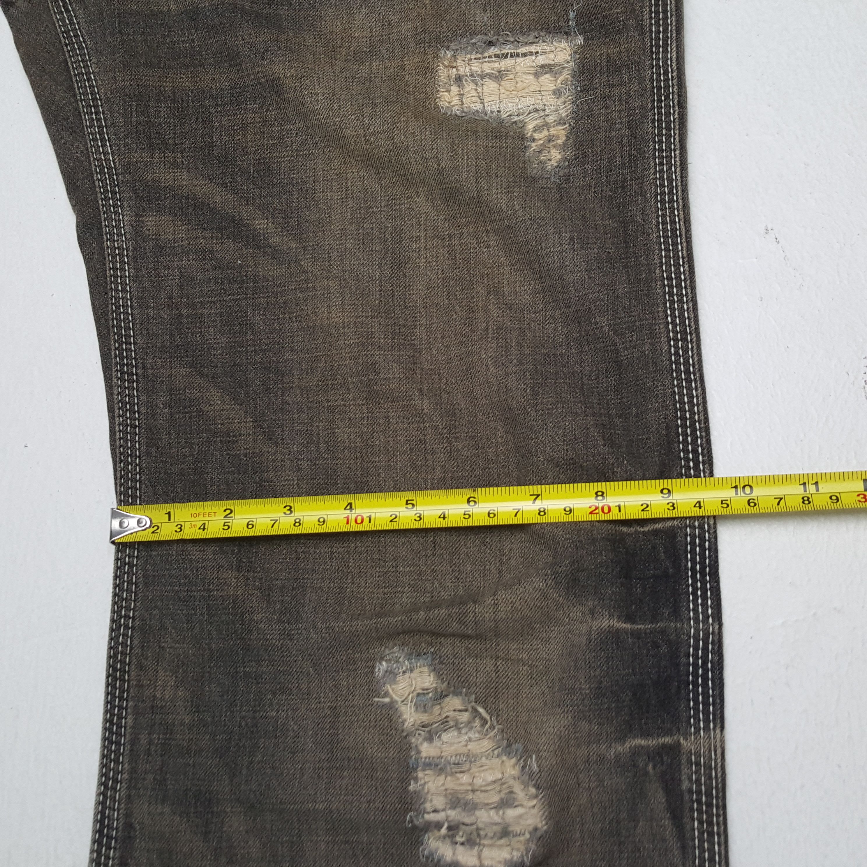 Edwin × Vintage Vintage EDWIN Japanese Style Distressed Denim Jeans Size US 34 / EU 50 - 10 Thumbnail
