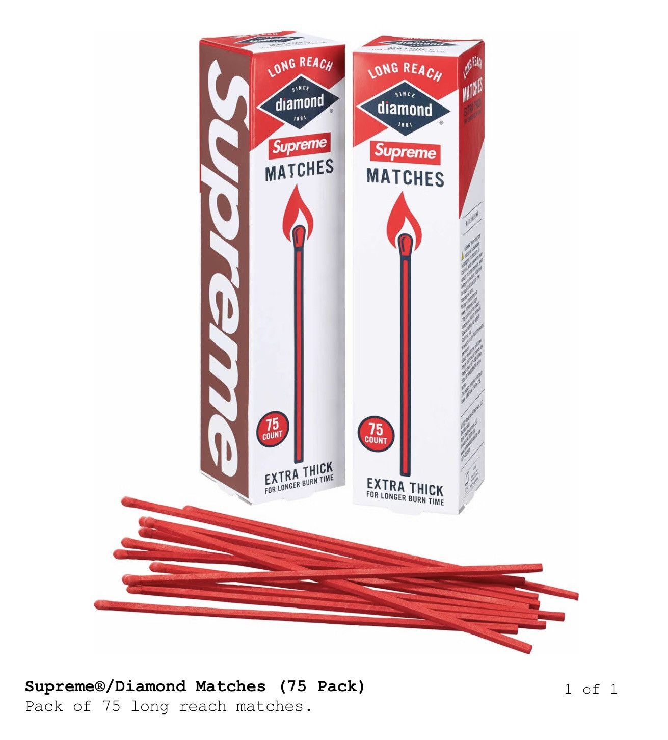 Supreme Supreme Matches Size ONE SIZE - 1 Thumbnail