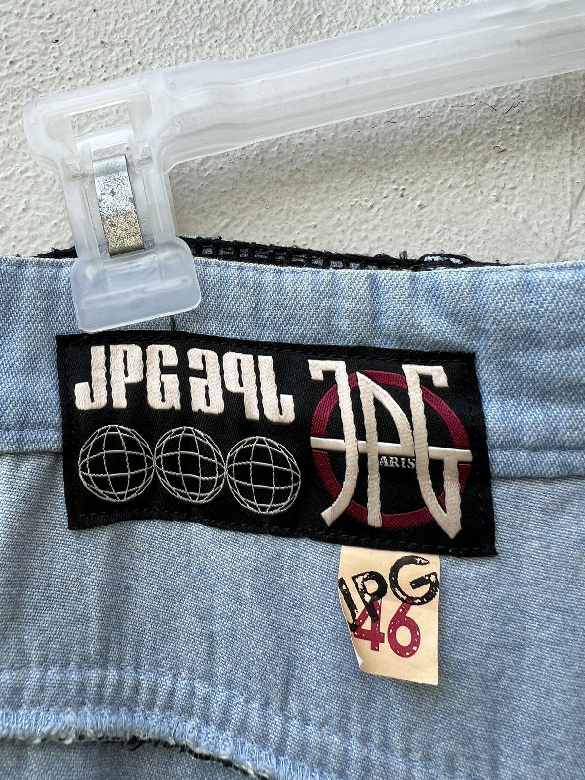 Jean Paul Gaultier Vintage Jean Paul Gaultier Paris Mesh Denim Flare Jeans Size US 30 / EU 46 - 23 Thumbnail